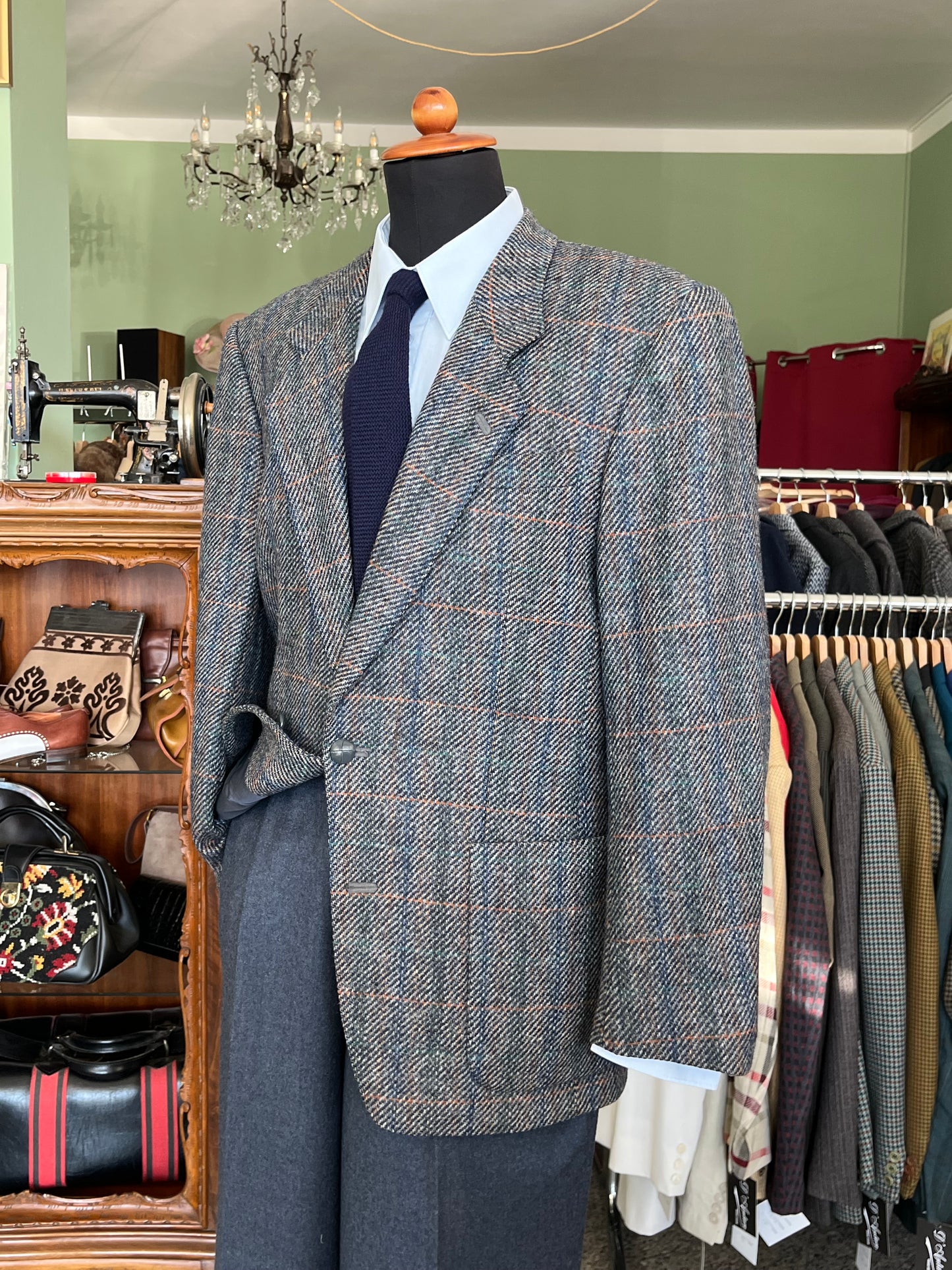 Giacca anni ‘80 tweed tg. 50-52