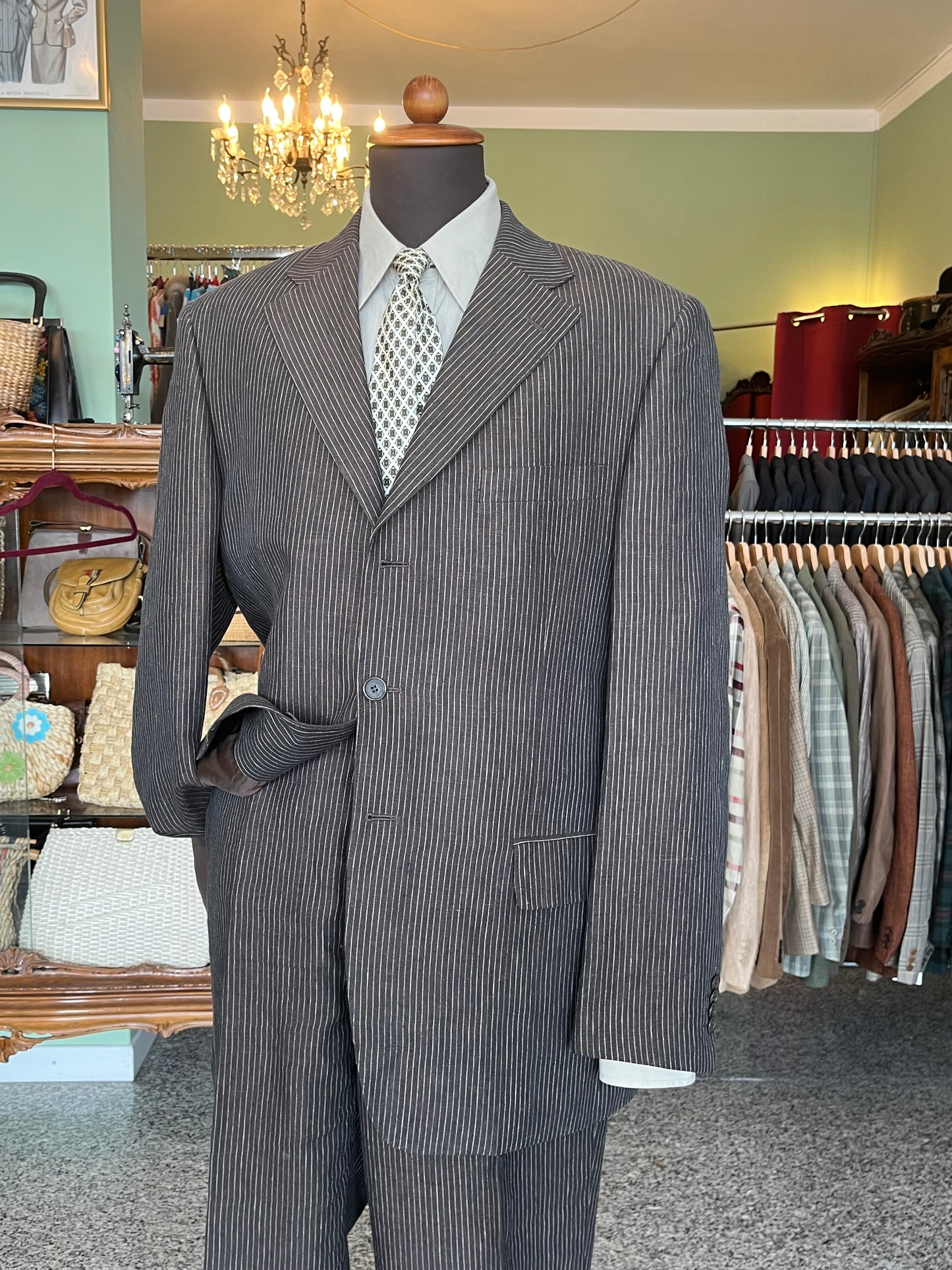 Completo in lino tg. 52-54