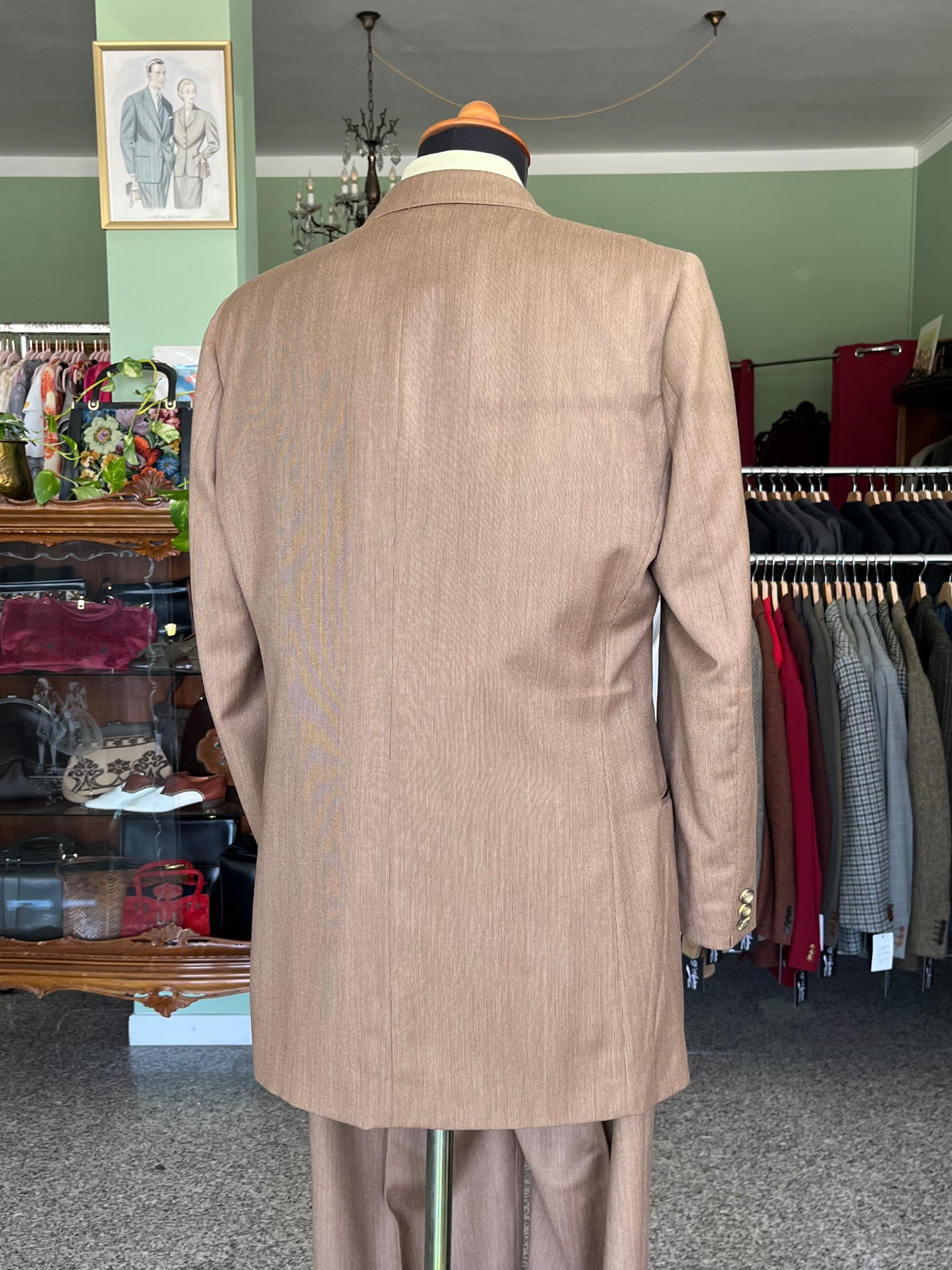 Completo tre pezzi anni '70 tg. 50 drop 1