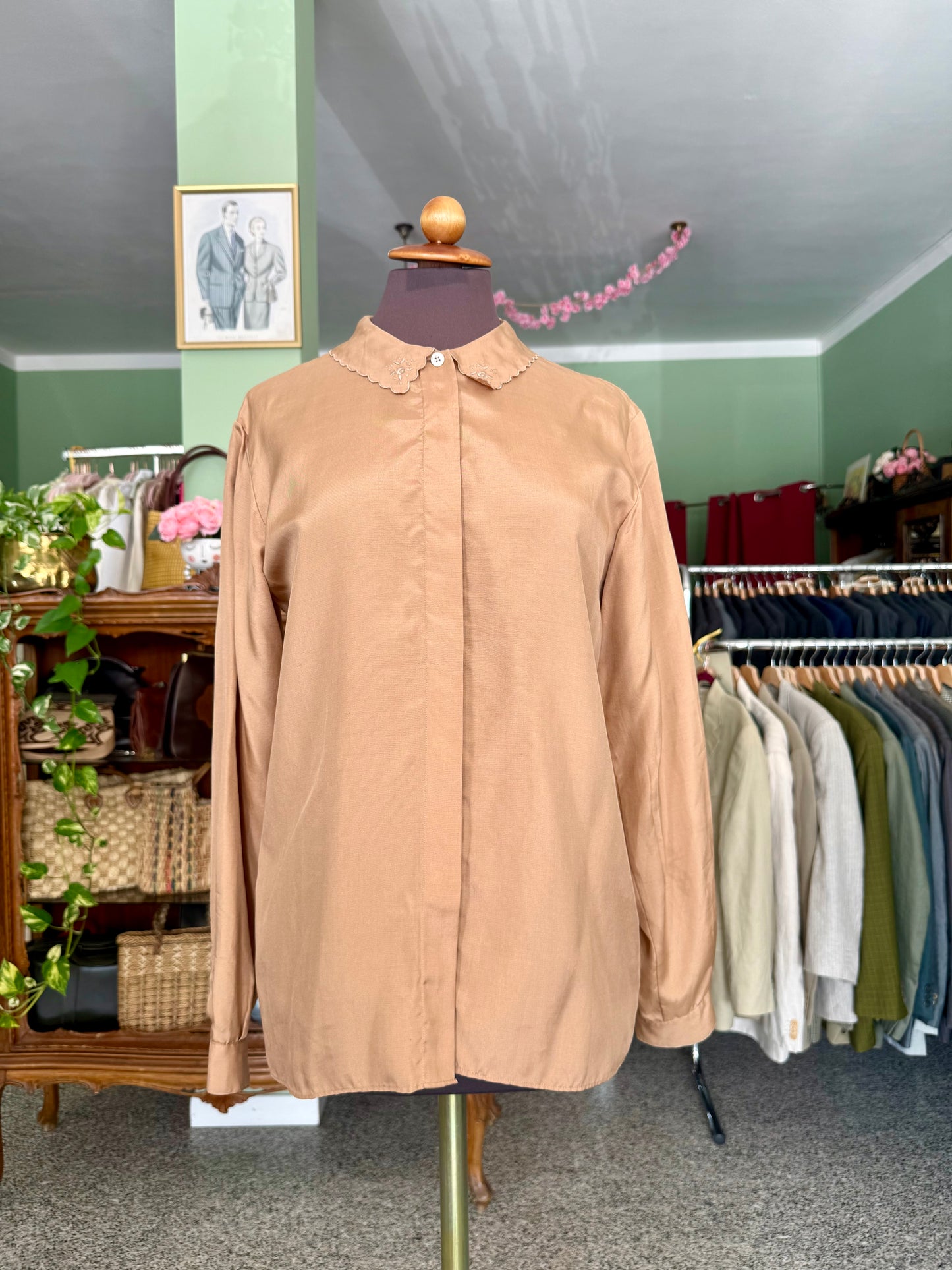 Camicia oro in pura seta - TG. 40/42
