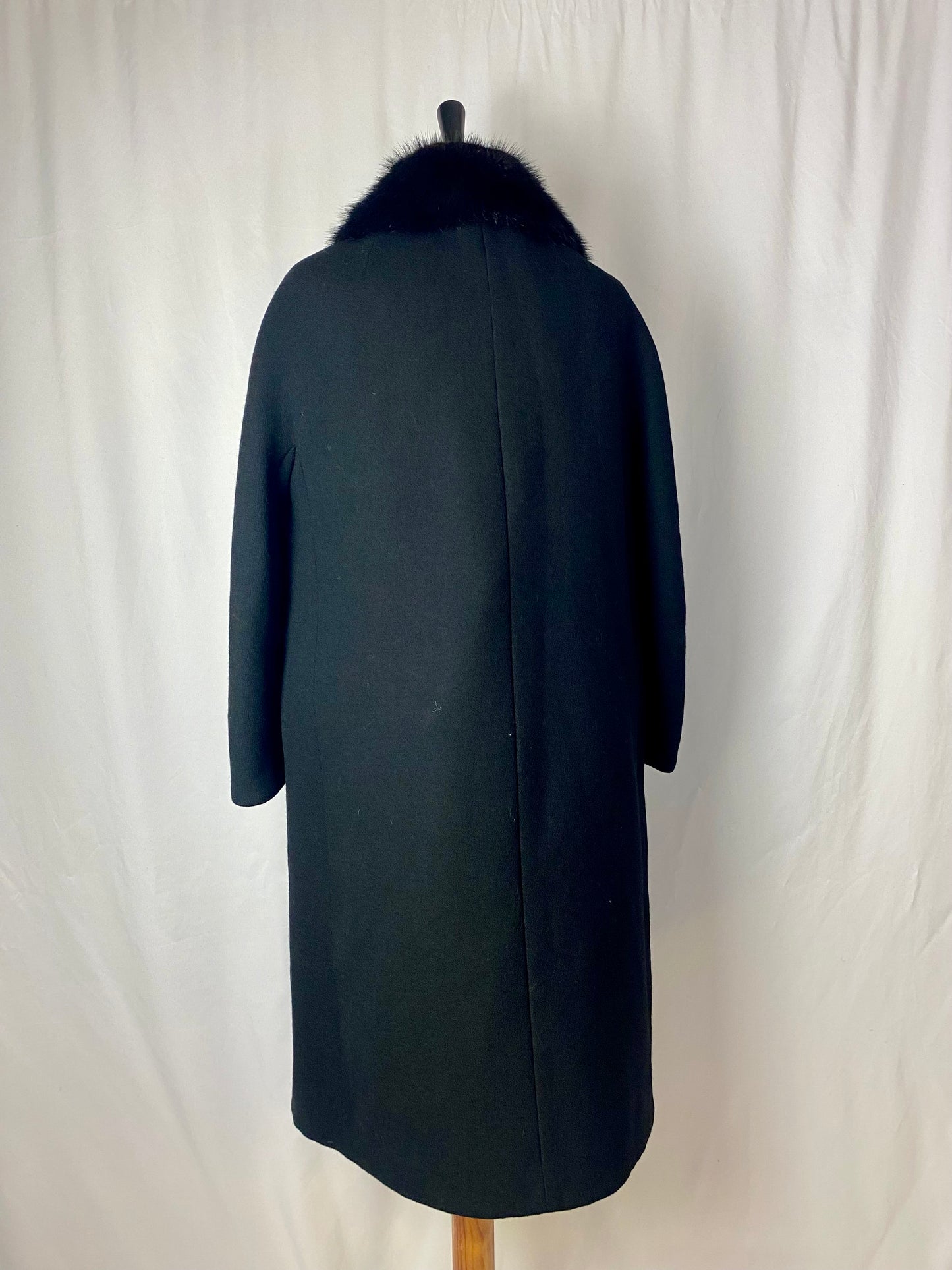 Cappotto anni ‘60 nero - TG. 44/46 circa