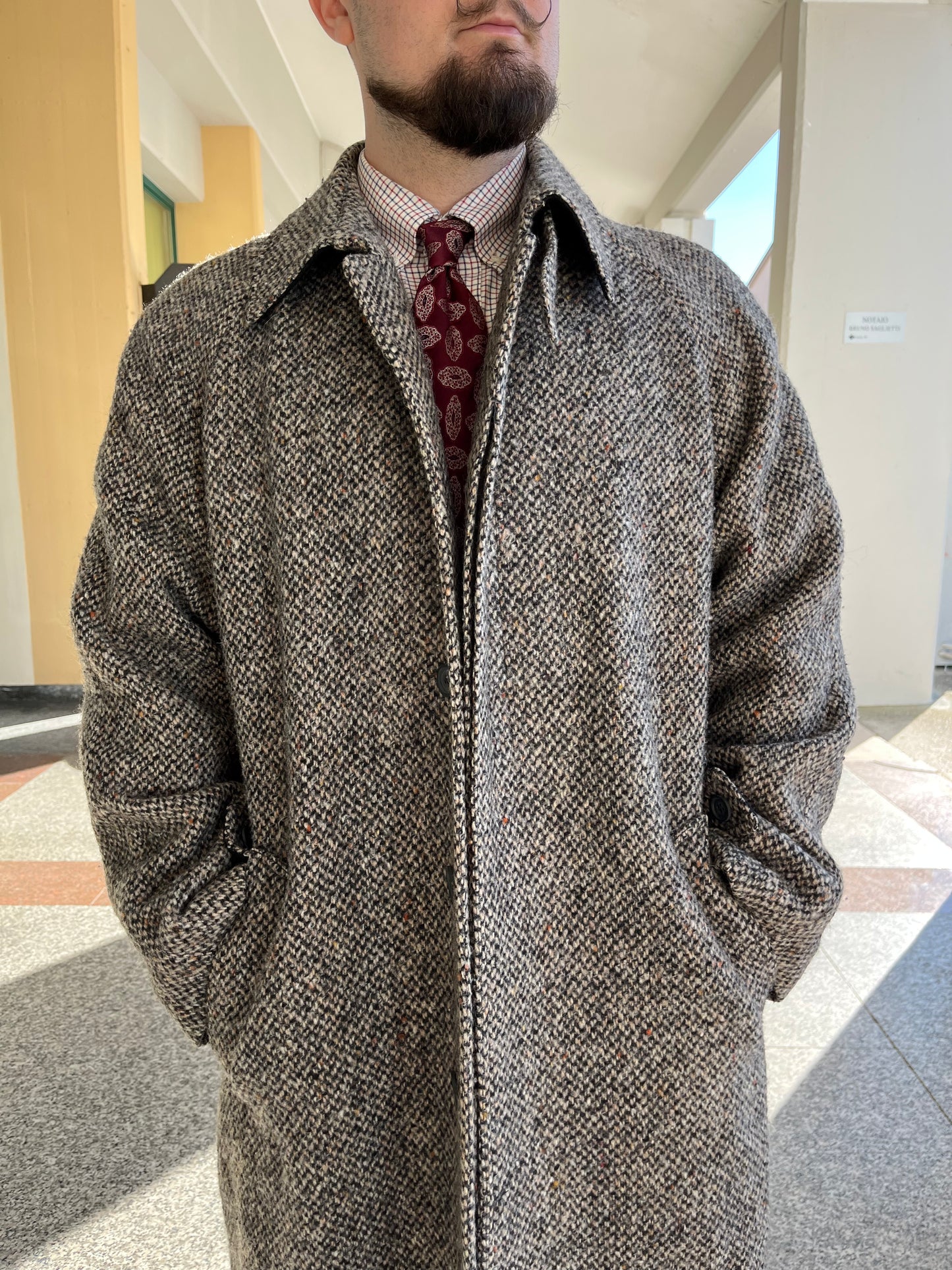 Cappotto anni '80 tweed