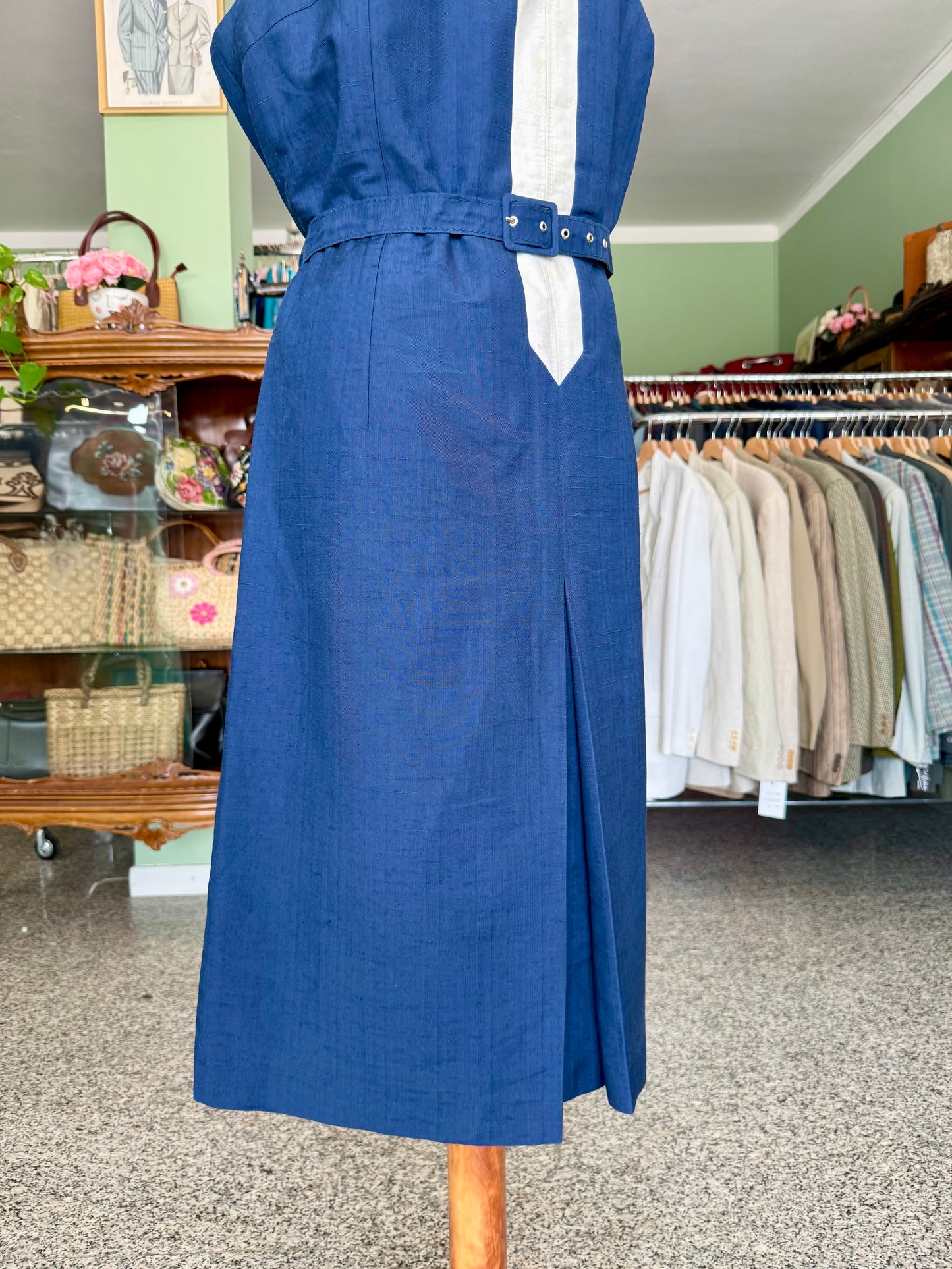 Abito Mod Blu e Bianco Anni ’60/’70 - TG. 50