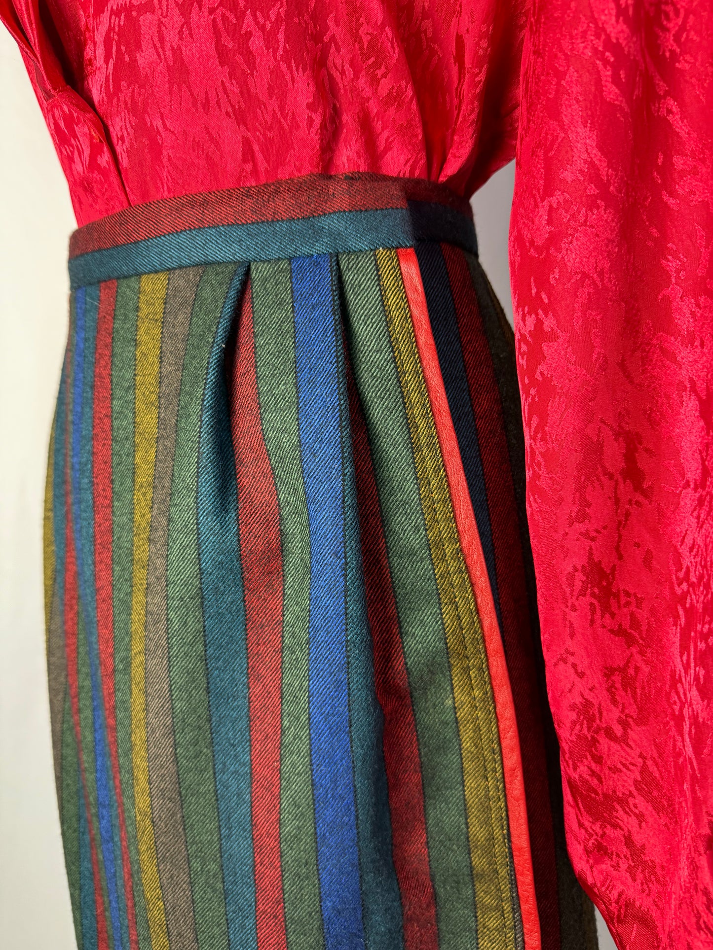 Gonna sartoriale a portafoglio in pura lana - TG. 46