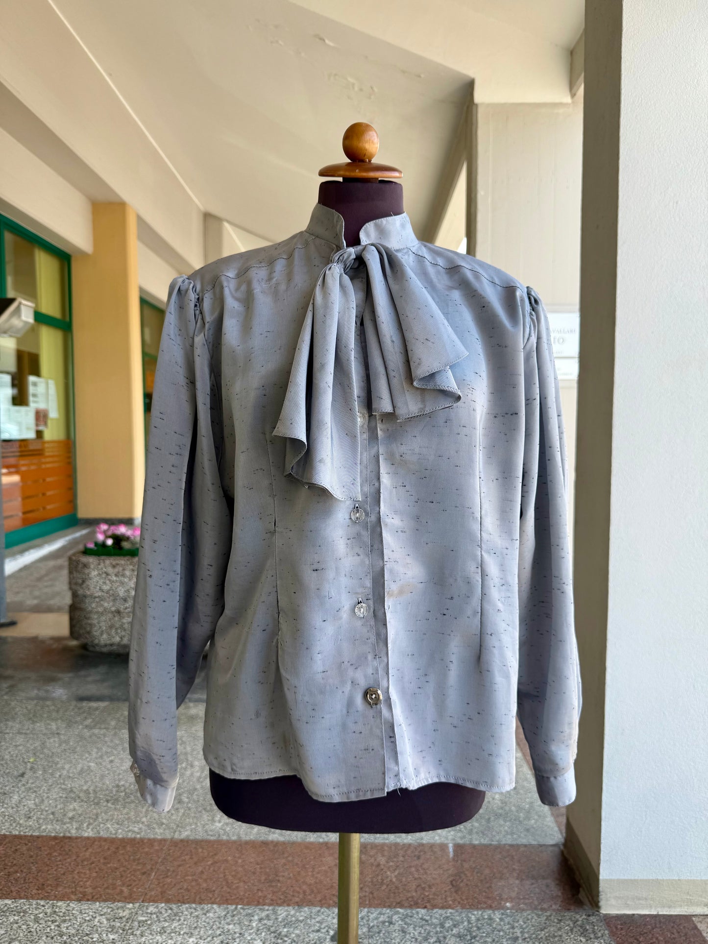 Camicia bon ton grigio perla - TG. 46/48