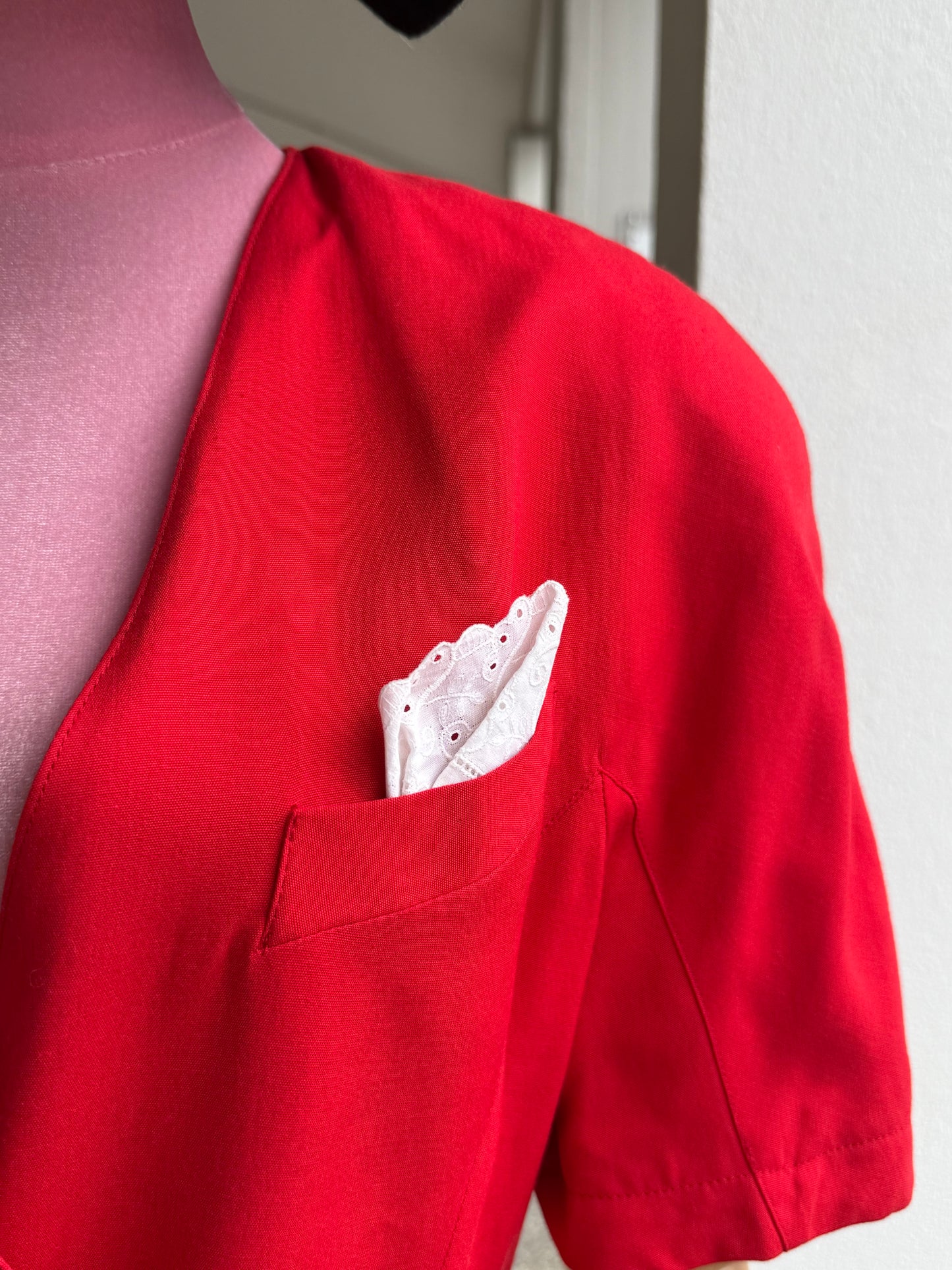 Giacca rossa in misto seta - TG. 42/44