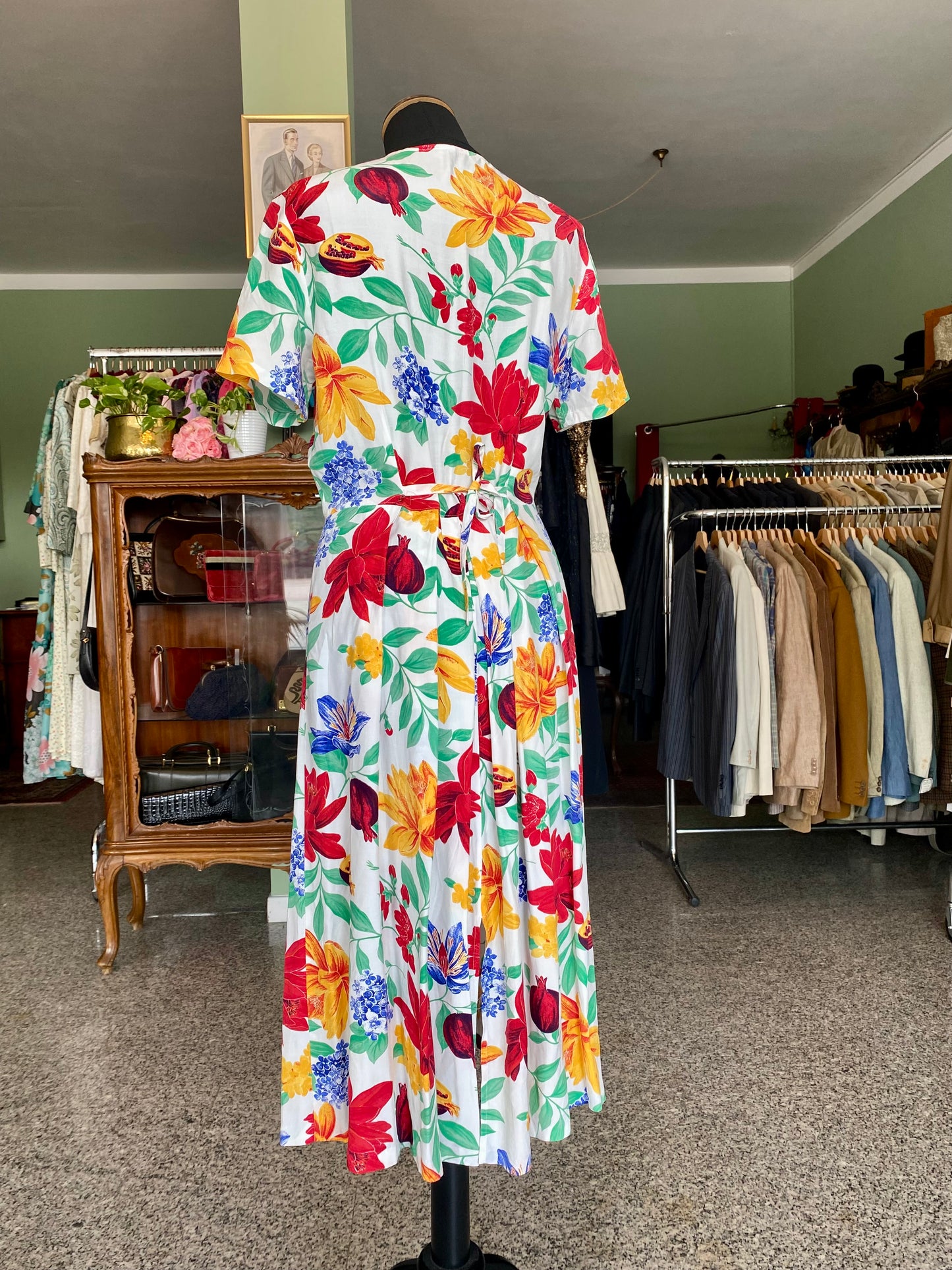 Abito chemisier con melograni - TG. 40