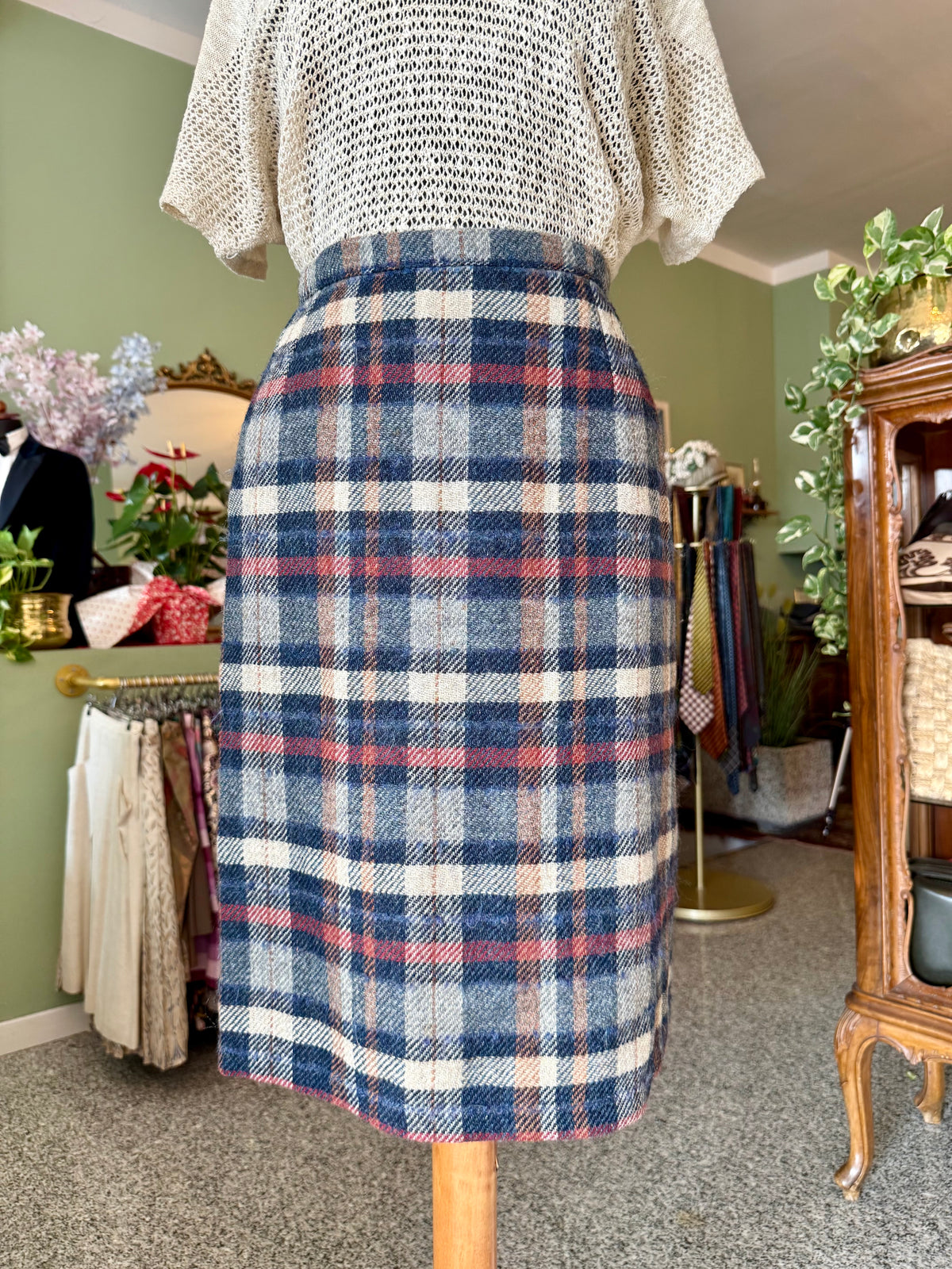 Gonna classica in pura lana tartan - TG. 42/44
