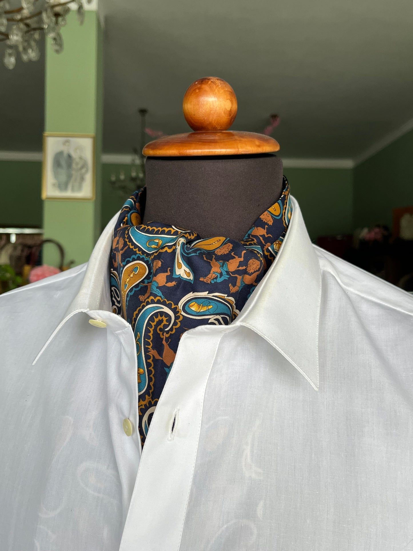 Ascot seta fantasia paisley