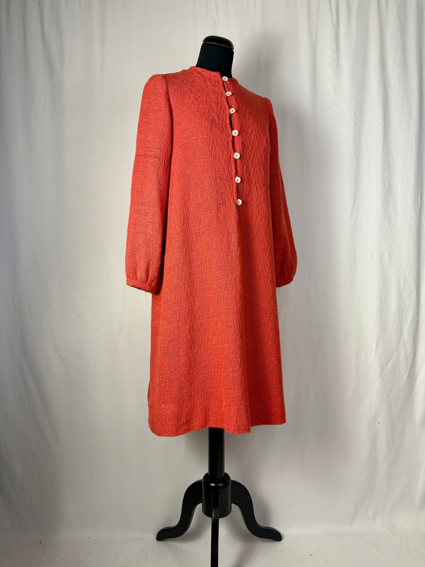 Abito in maglia anni ‘60 color corallo - TG. 42 circa