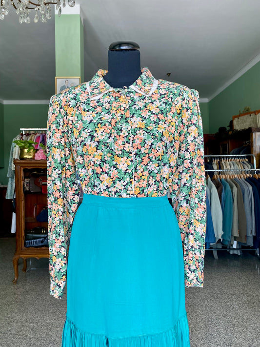 Camicia in seta fantasia floreale - TG. 48