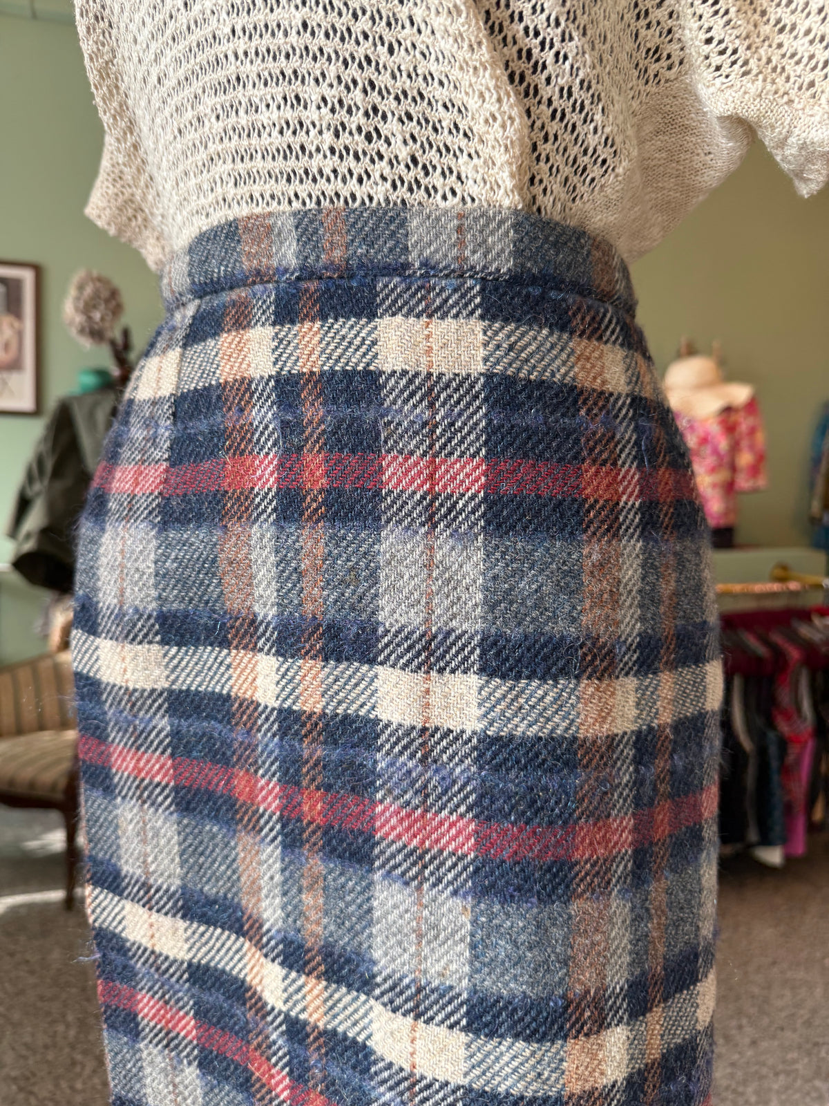 Gonna classica in pura lana tartan - TG. 42/44