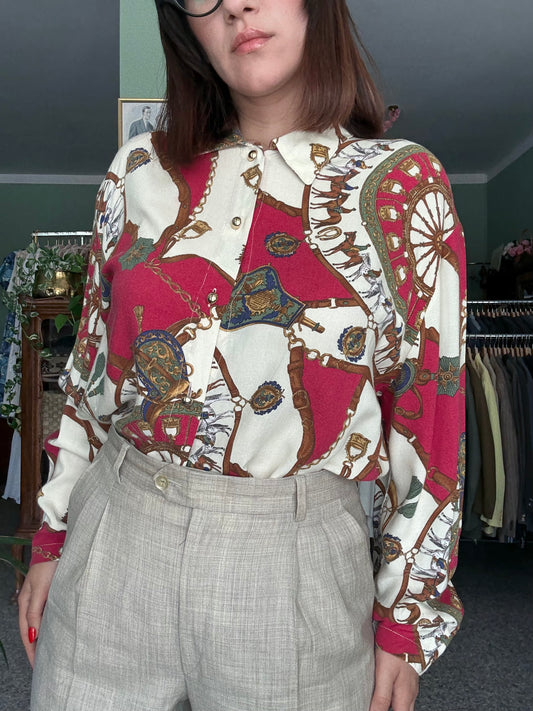 Camicia anni ‘80 barocca - TG. 48/50