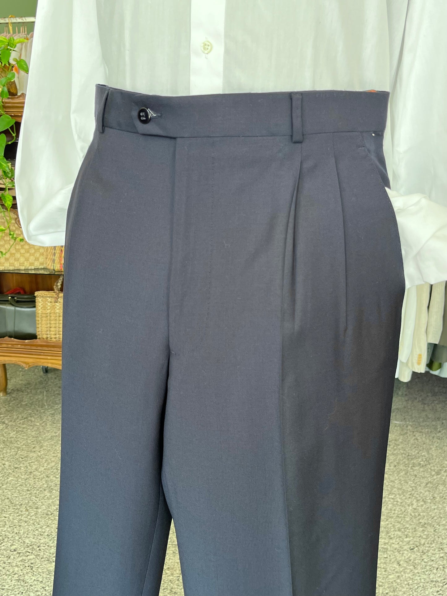 Calzoni anni ‘80 NOS blu navy