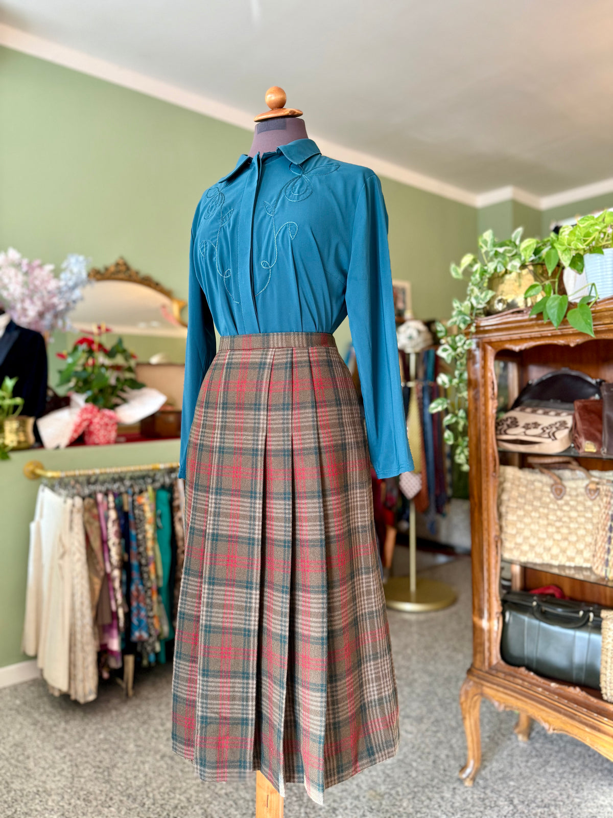 Gonna in pura lana tartan - TG. 46