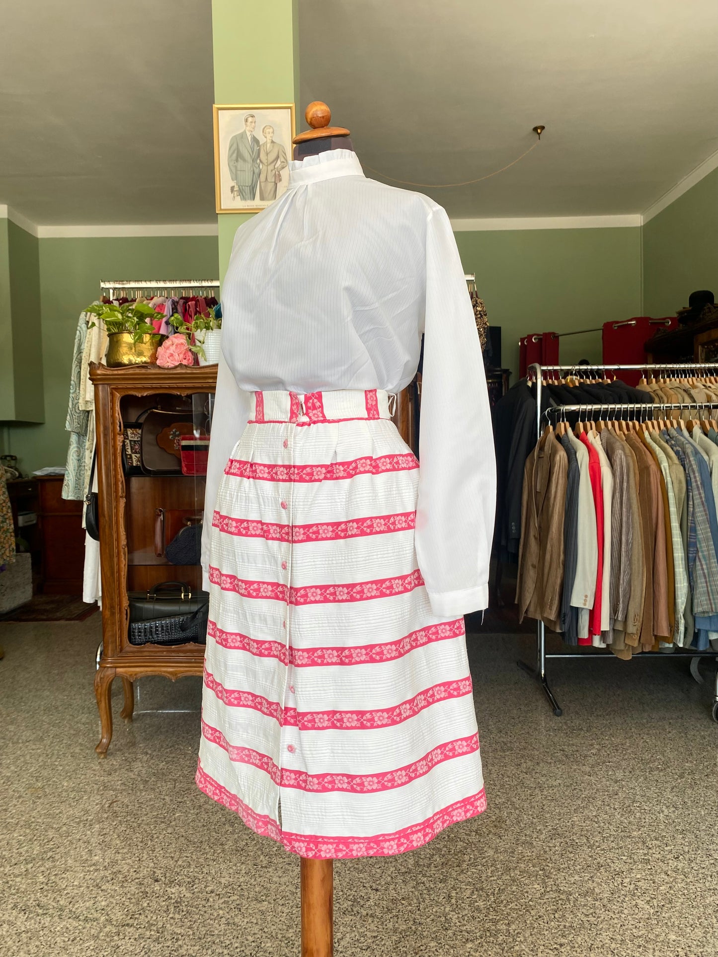 Gonna anni ‘60 piquet di cotone - TG. 42