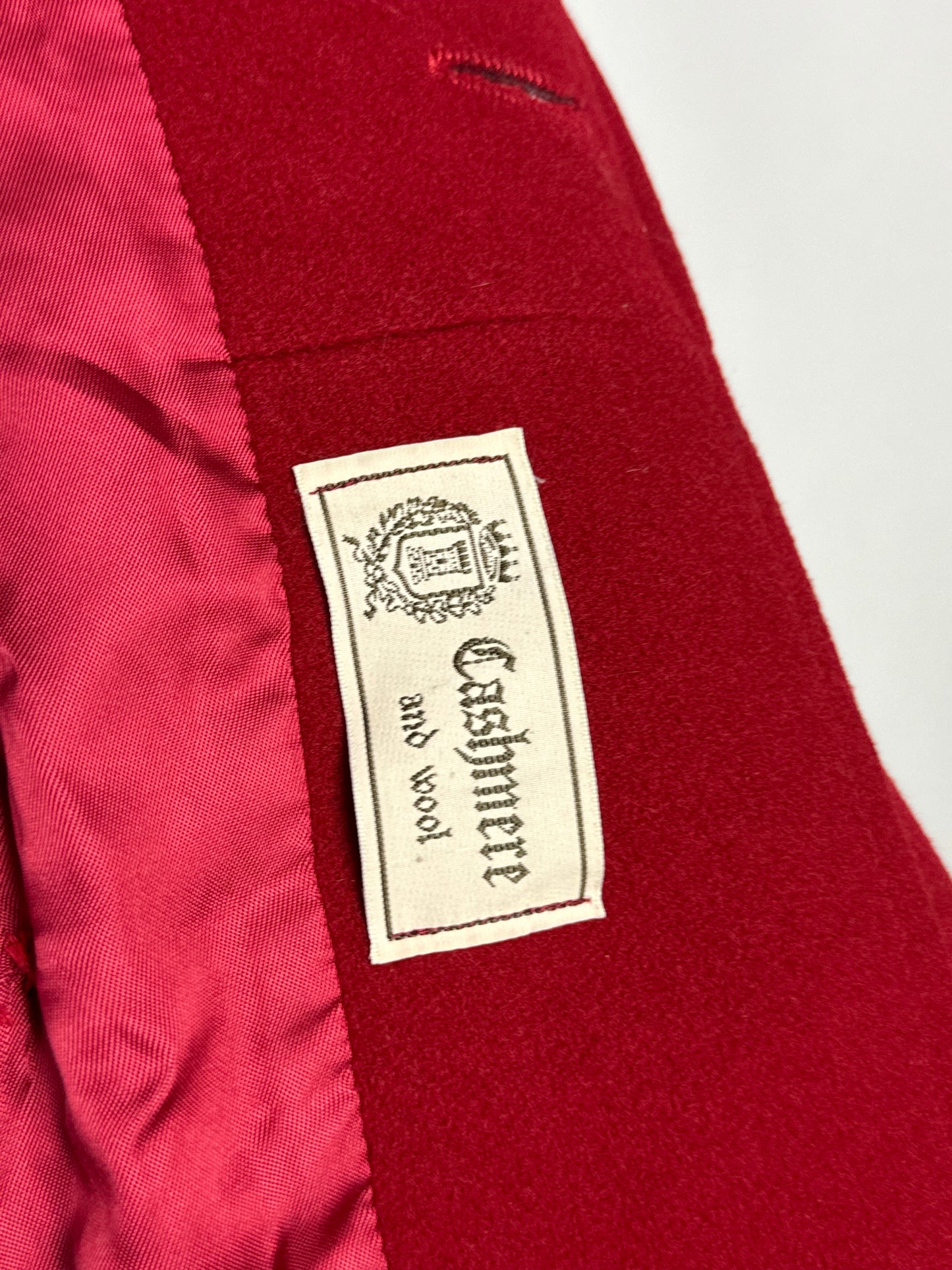 Cappotto rosso con profili neri - TG. 48/50