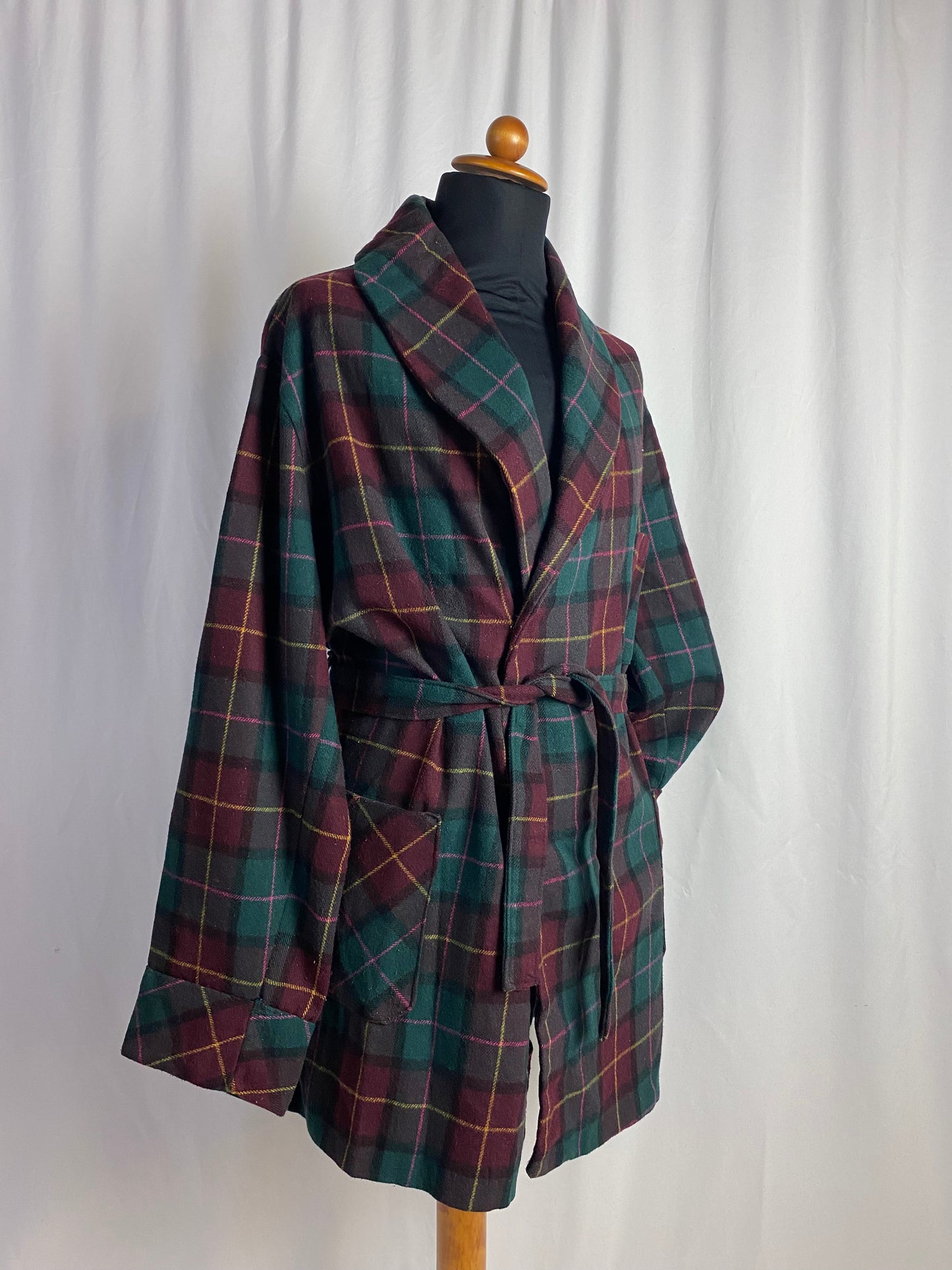 Giacca da camera tartan L-XL