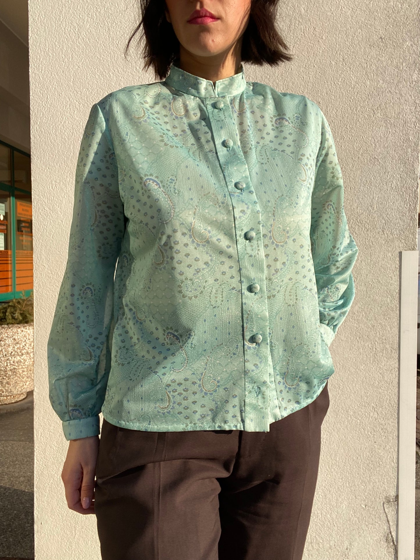 Camicia verde acqua