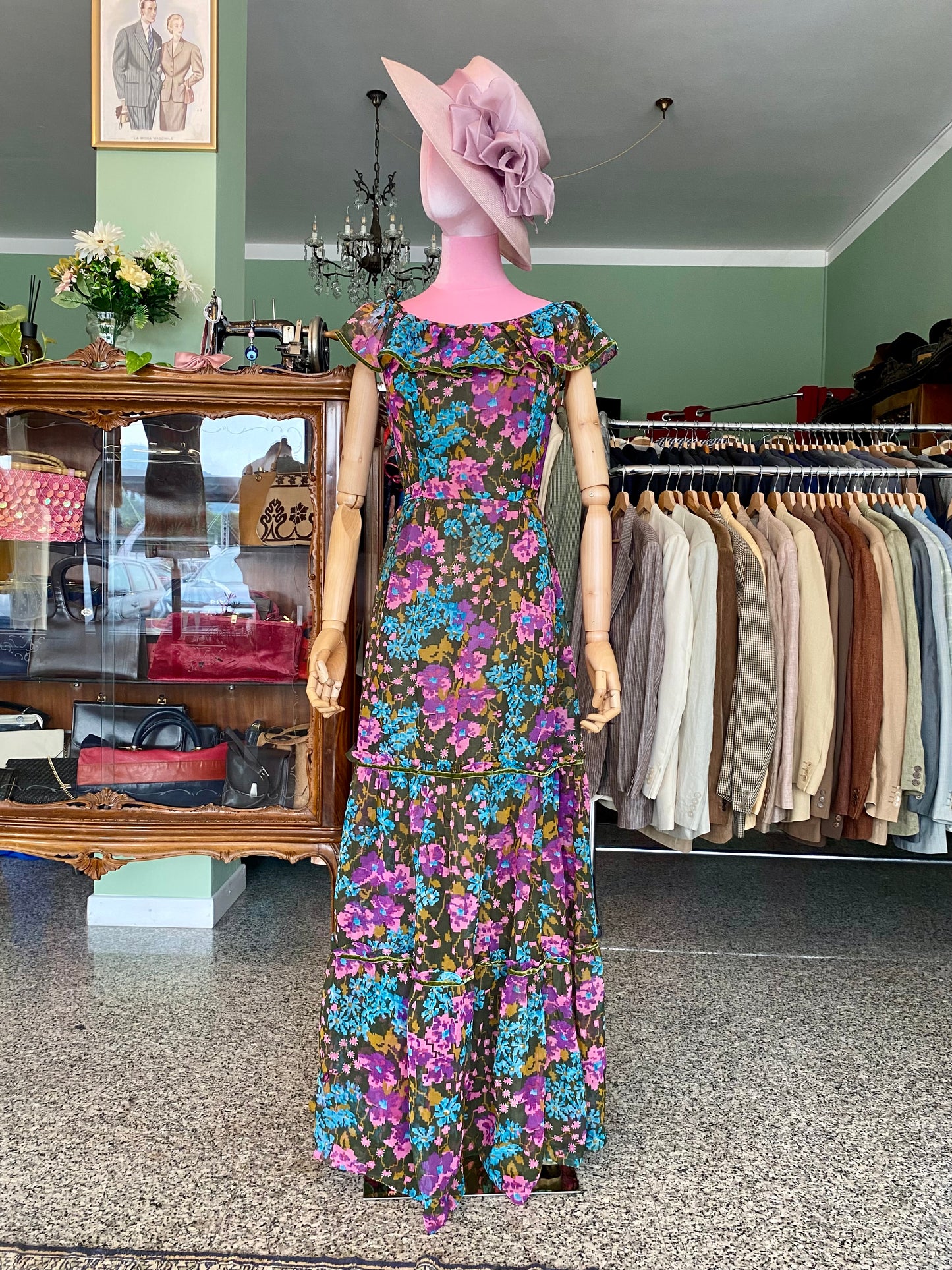 Maxi dress floreale anni ‘70 - TG. 40/42