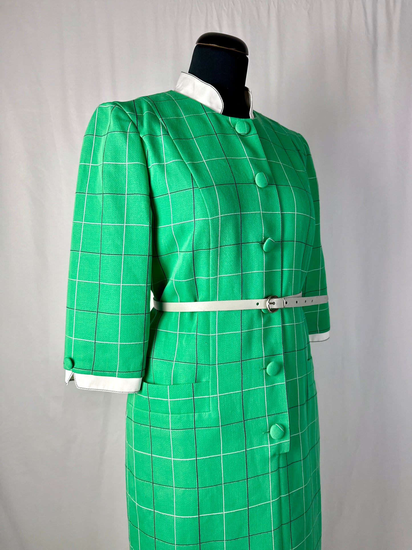 Abito in fresco lana con fantasia a quadri - TG. 42 circa