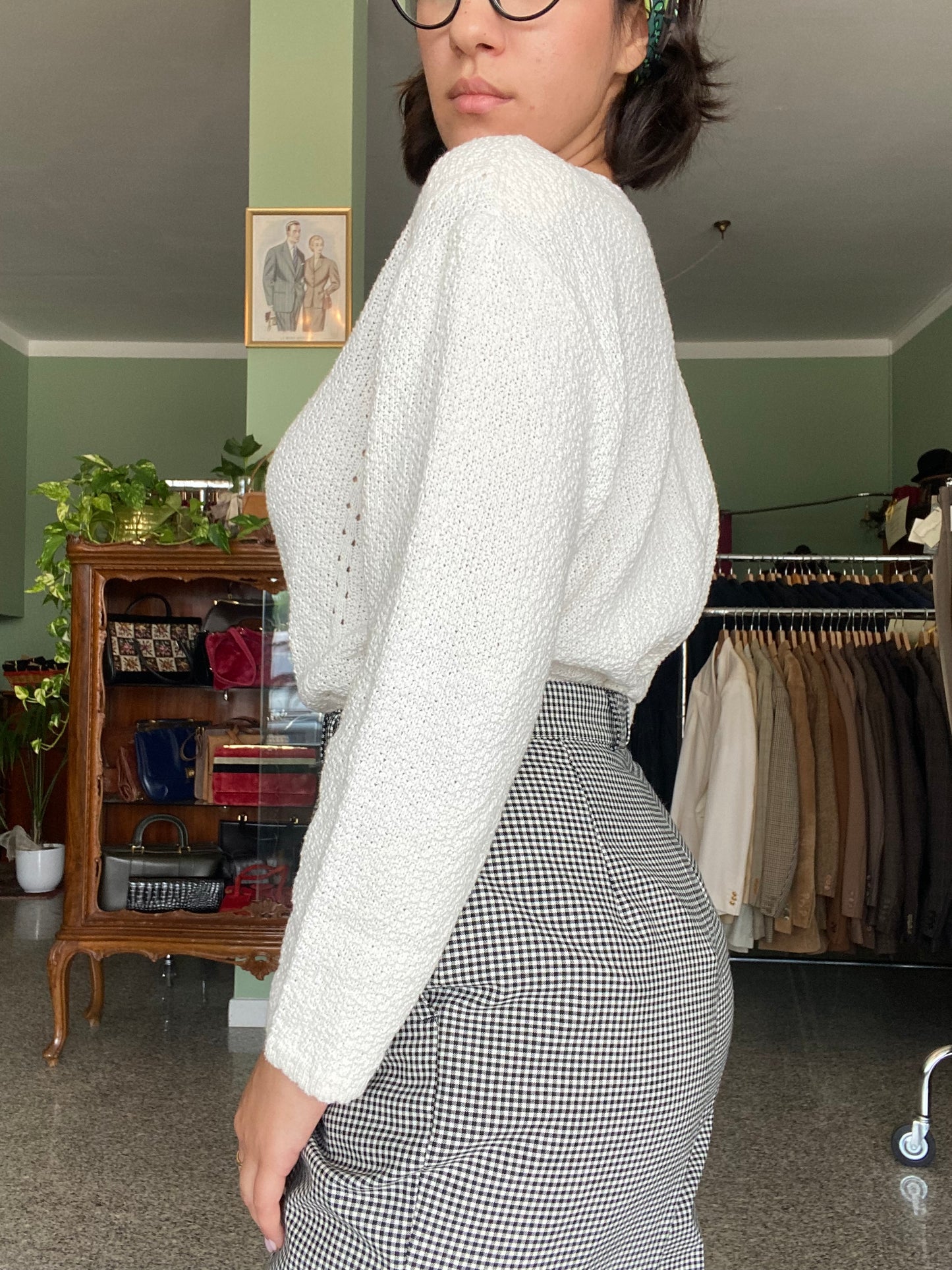 Blusa bianca in cotone - TG. 42/44/46