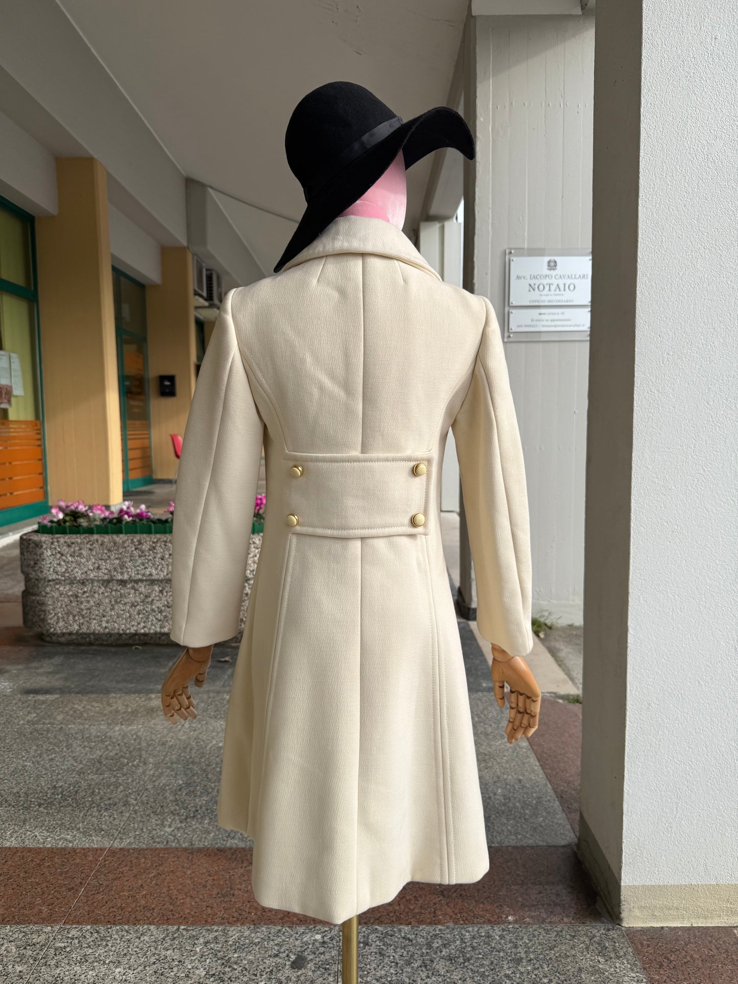 Cappotto anni ‘60 panna - TG. 36/38