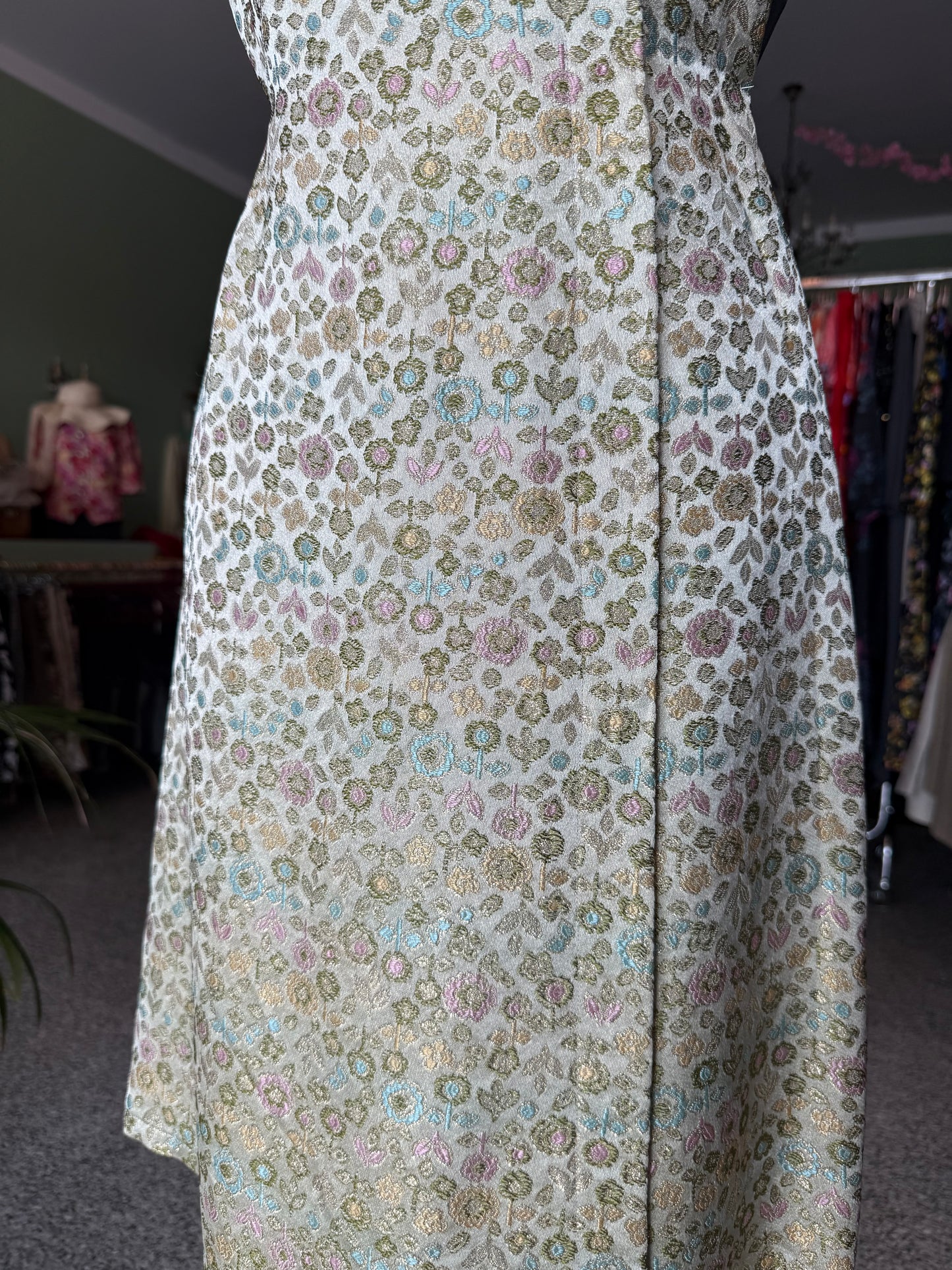 Abito anni ‘60 seta jacquard - TG. 38