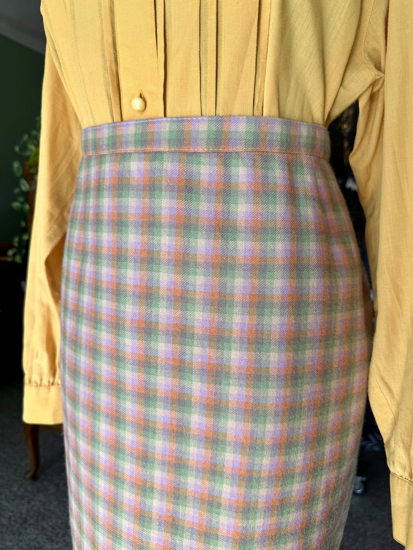 Gonna a quadretti color pastello - TG. 46