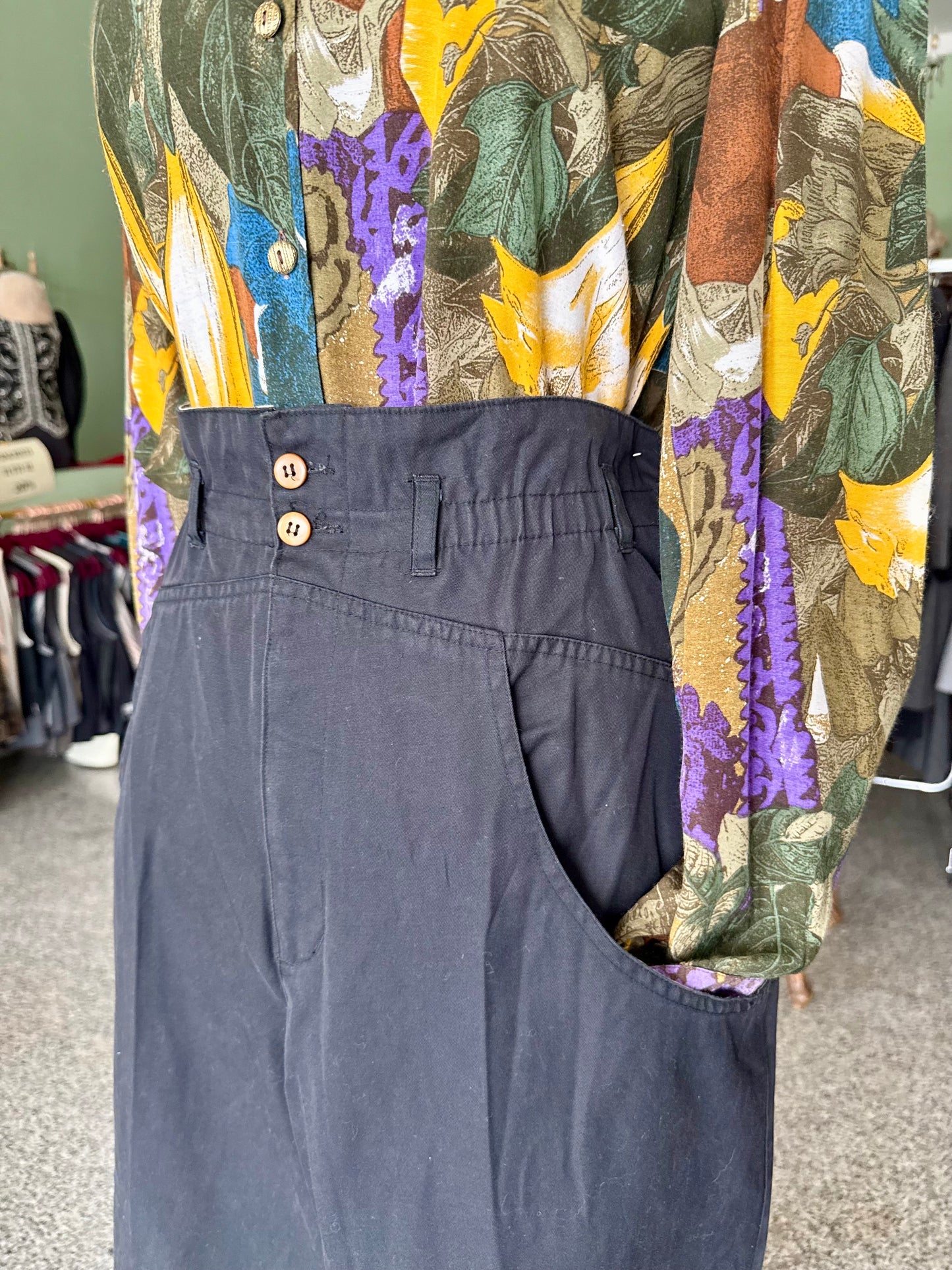 Pantaloni in cotone e viscosa - TG. 44