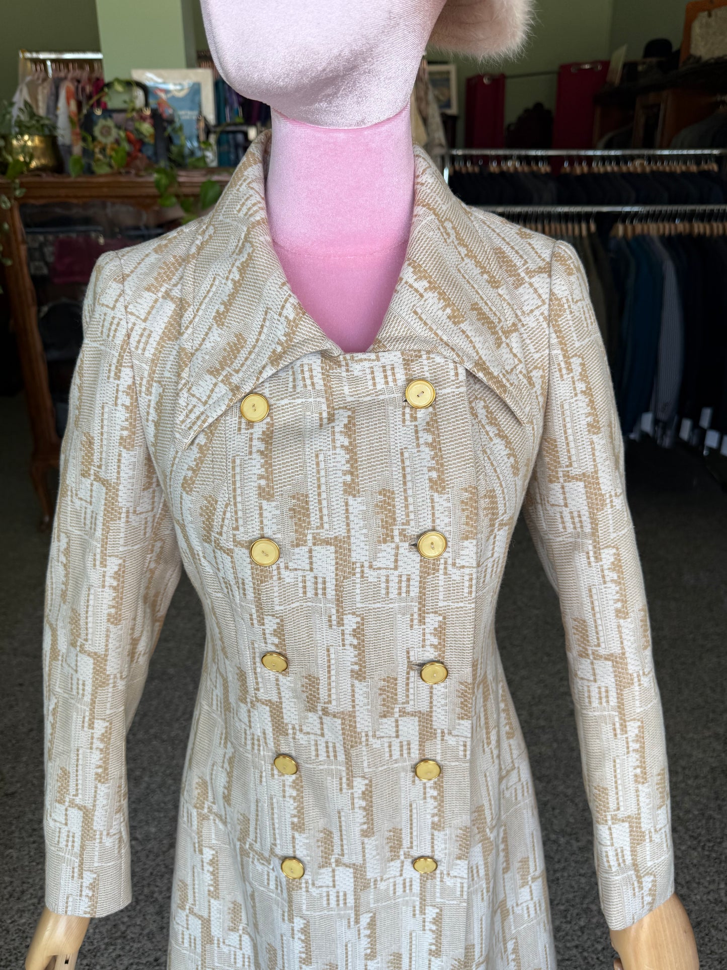 Cappottino anni ‘70 optical bon ton - TG. 38/40