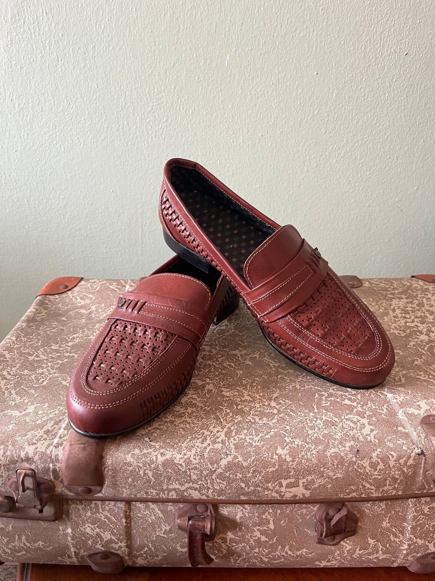 Scarpe mocassino pelle marrone NOS tg. 42