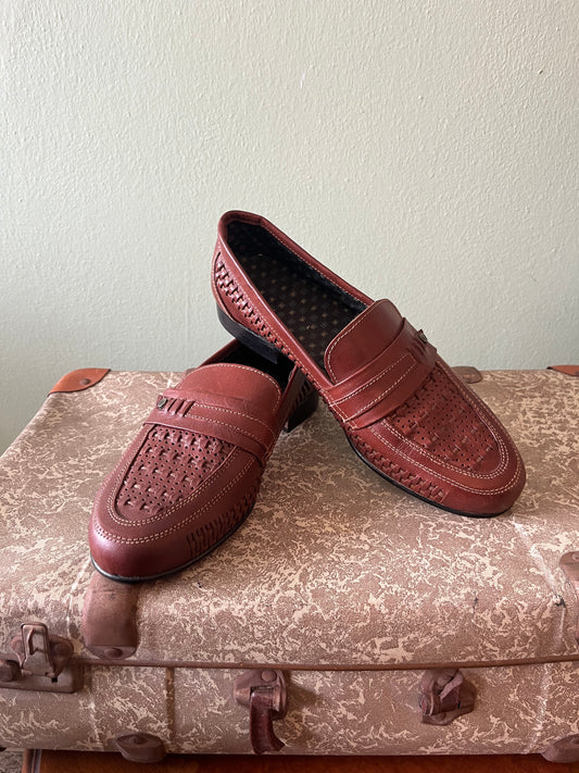 Scarpe mocassino pelle marrone NOS tg. 42
