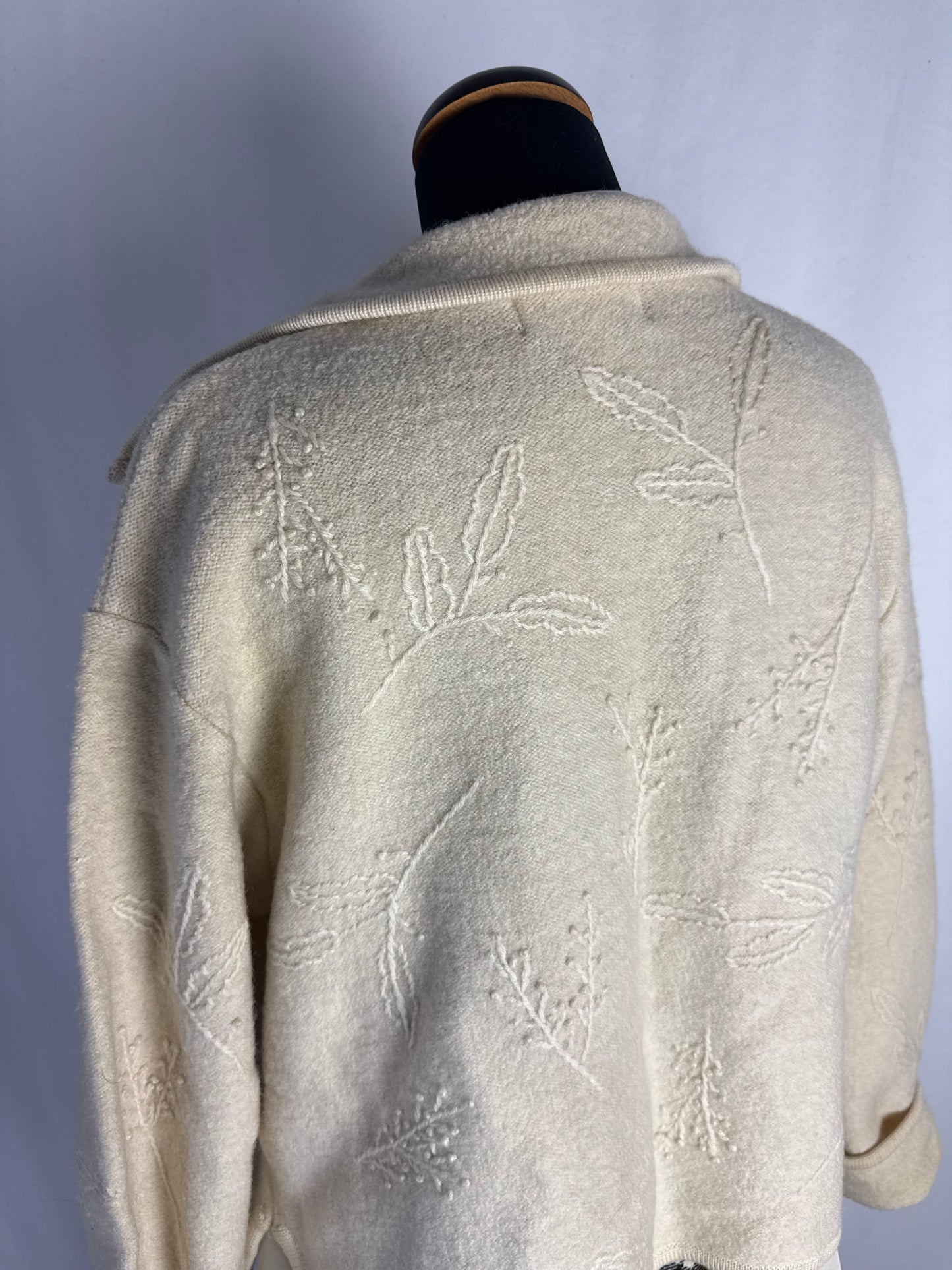 Giacca in pura lana panna - TG. 42/44