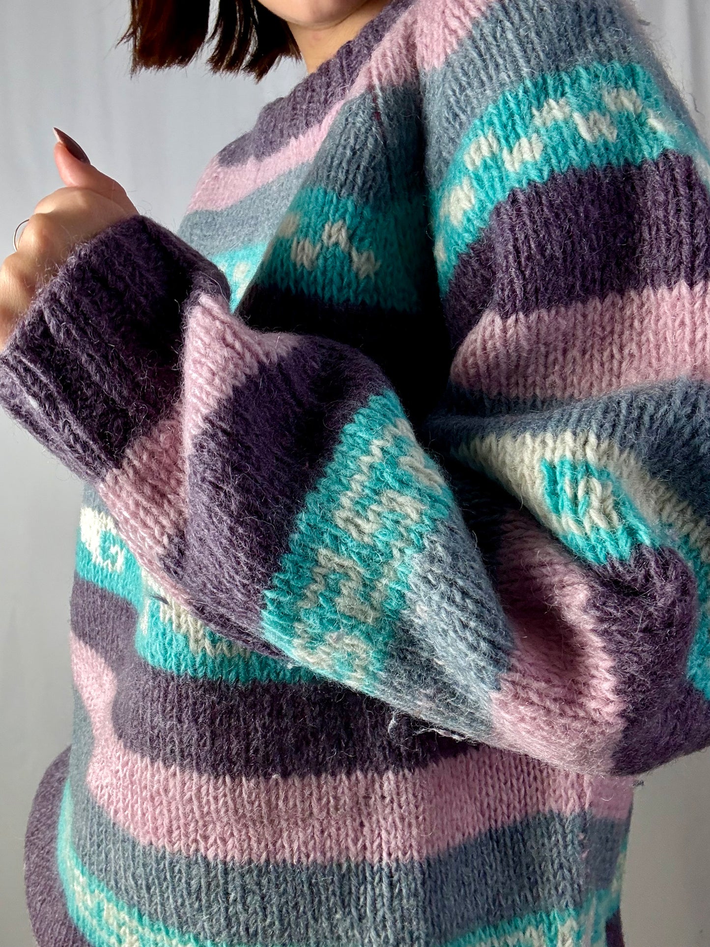 Maglione a Righe Pastello Soft knit- TG. 44 - 50