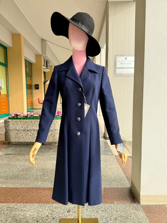 Cappotto anni ‘70 tessuto Marzotto - TG. 38