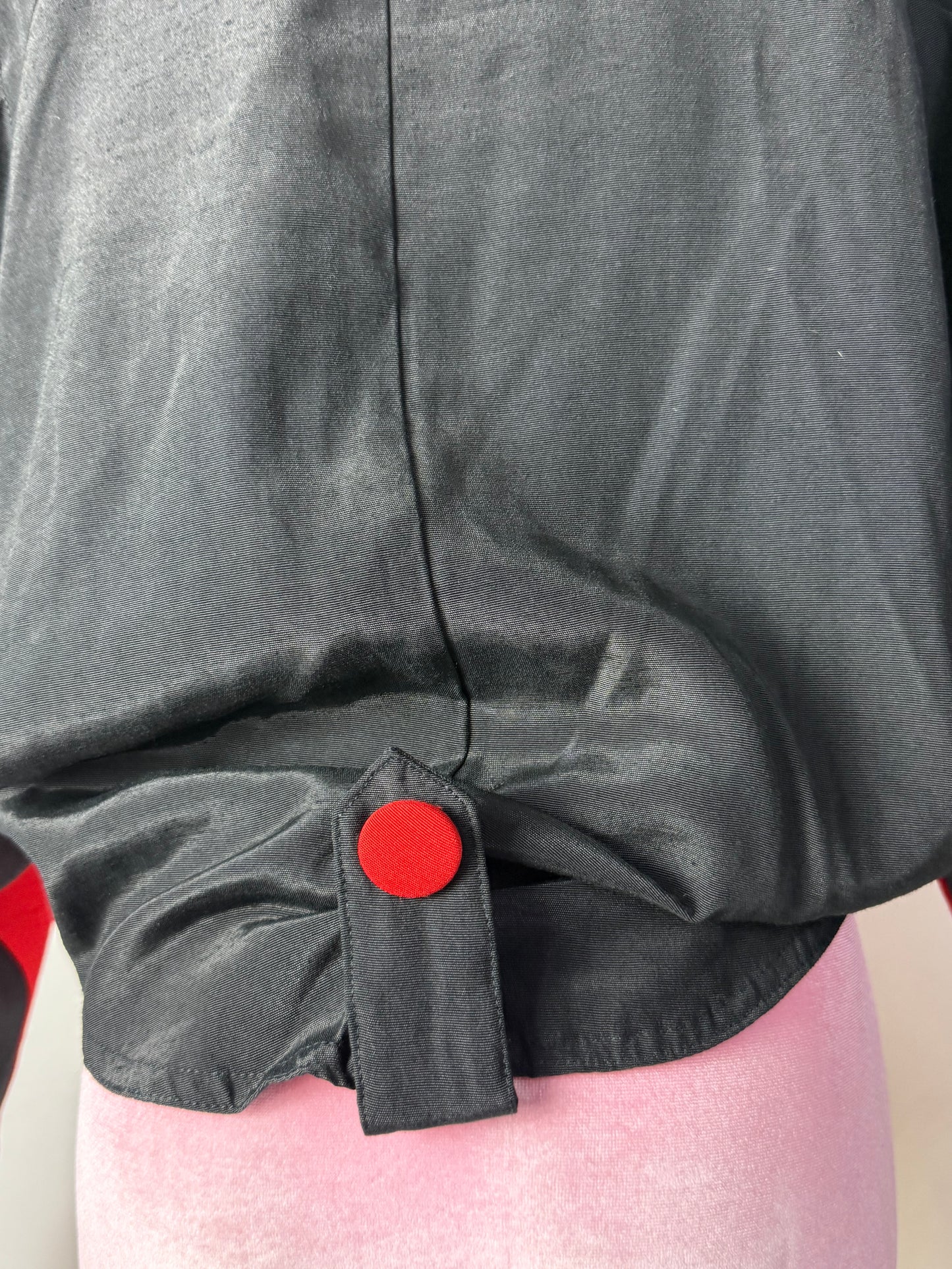 Bolero anni ‘80 bicolore rosso e nero - TG. 40