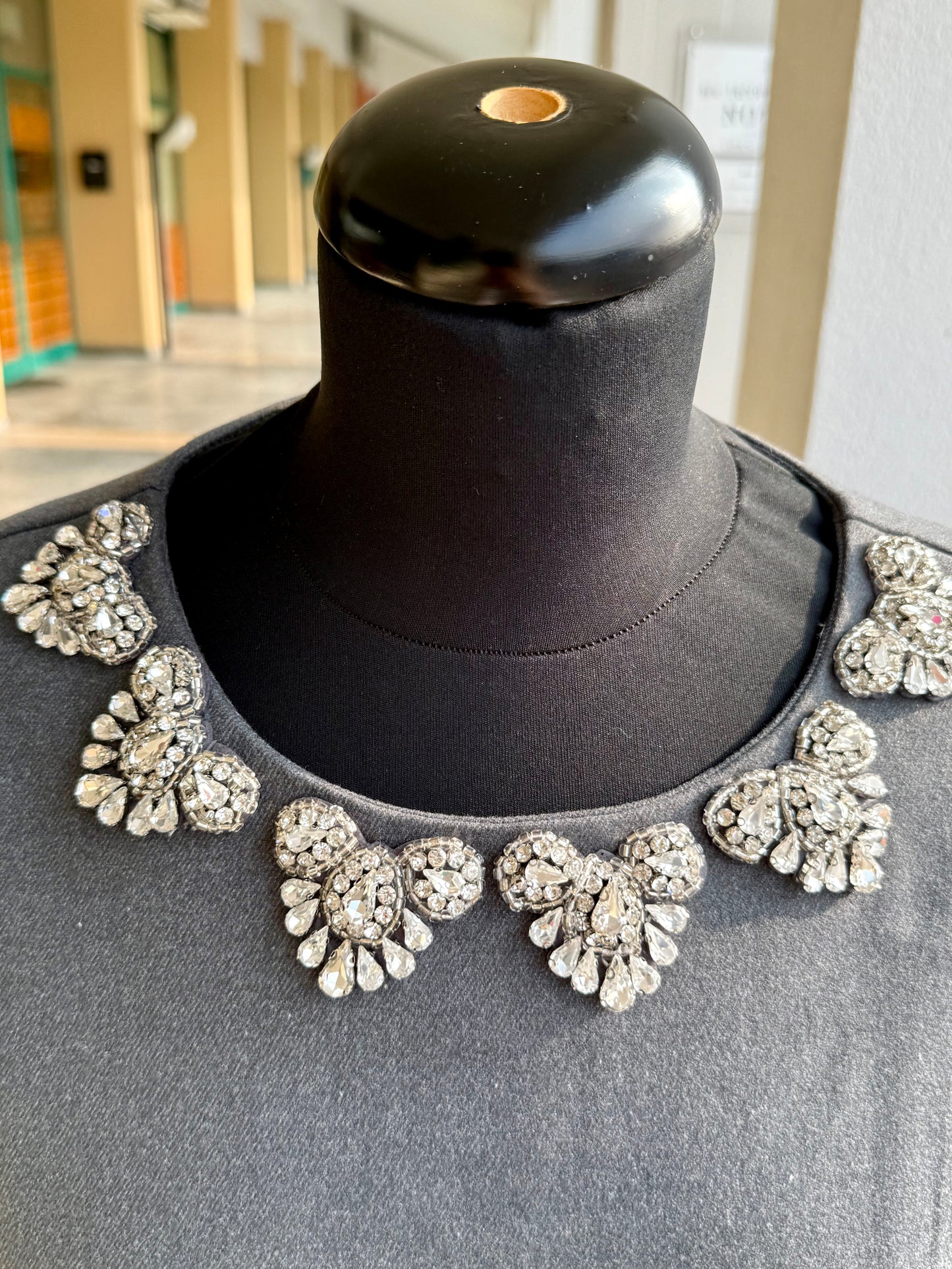 Mini dress con applicazioni bijoux - TG. 40/42