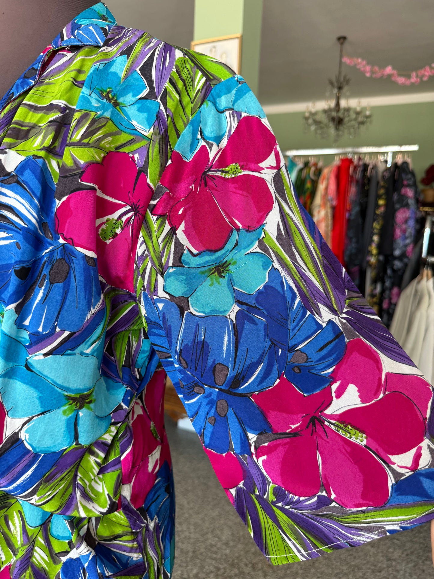 Camicia anni ‘80 tropicale - TG. 46/48
