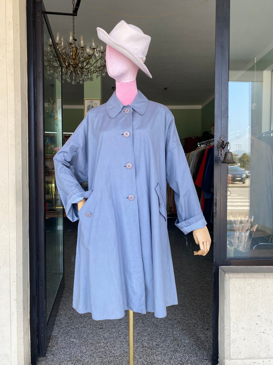 Trench anni ‘80 azzurro - TG. 40/42/44