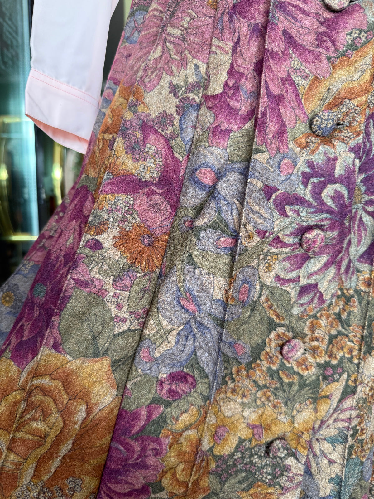Gonna sartoriale stampa floreale - TG. 46-50