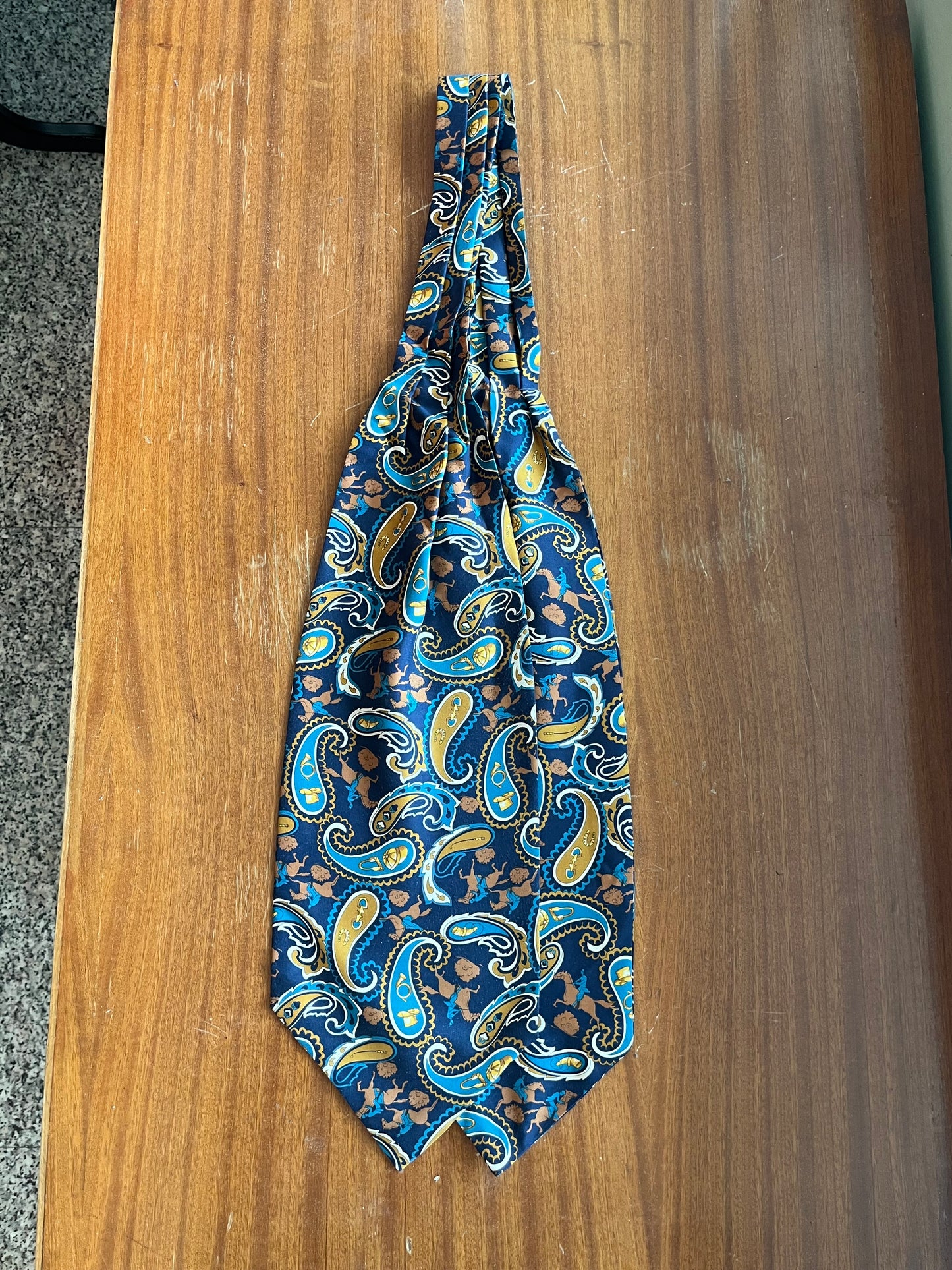 Ascot seta fantasia paisley