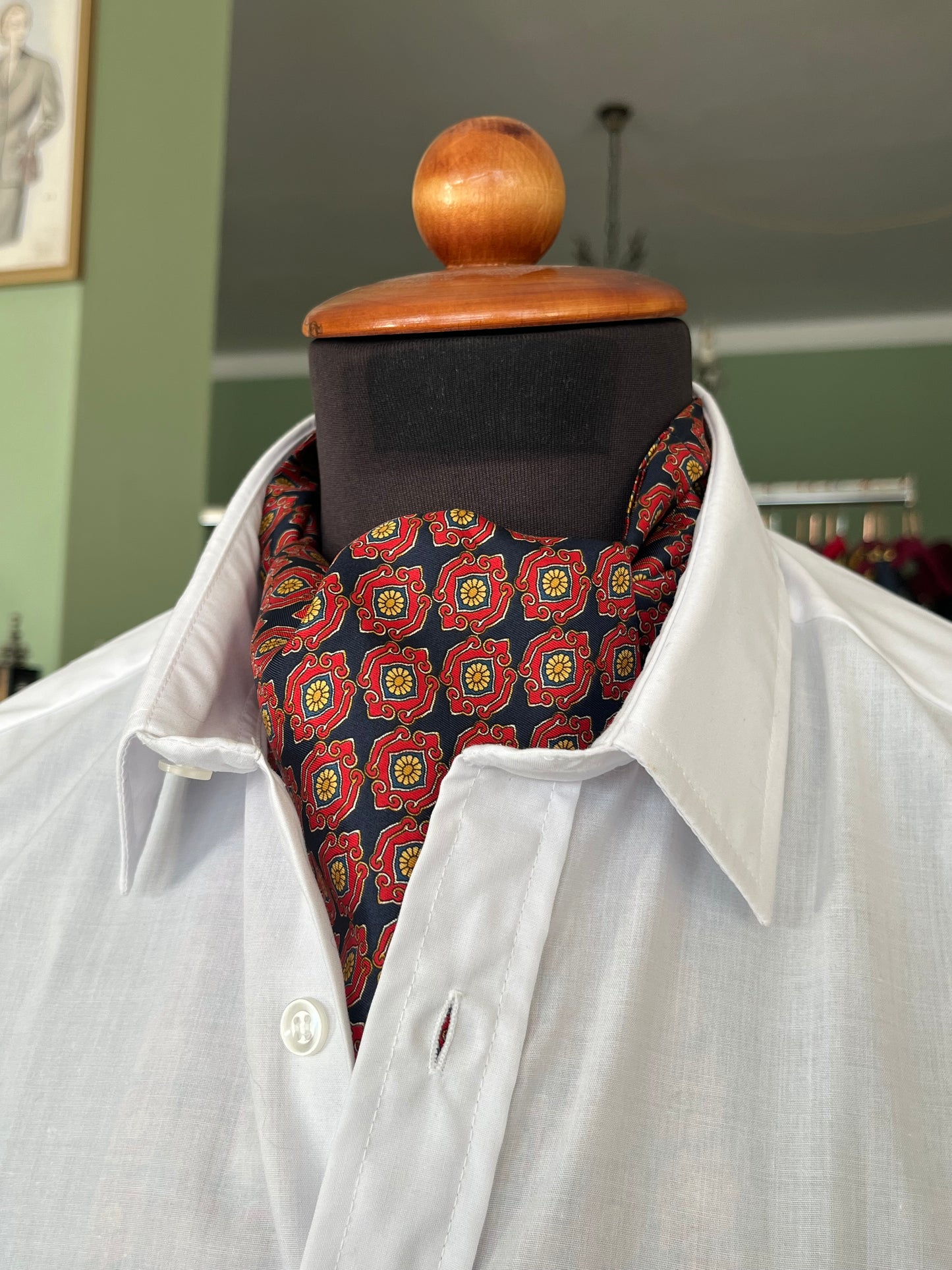 Ascot seta fantasia astratta