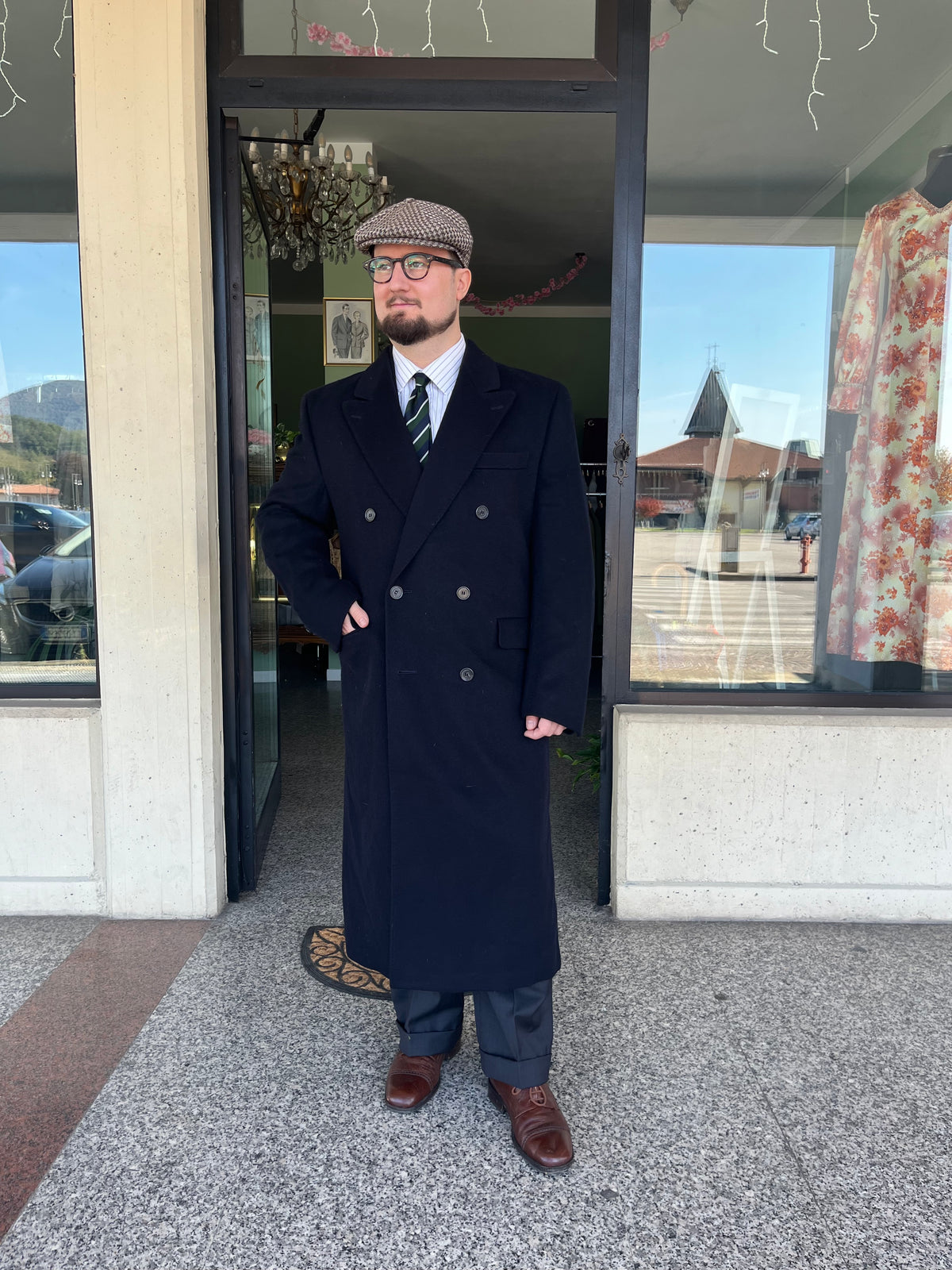 Cappotto doppiopetto anni ‘80 tg. 50-52