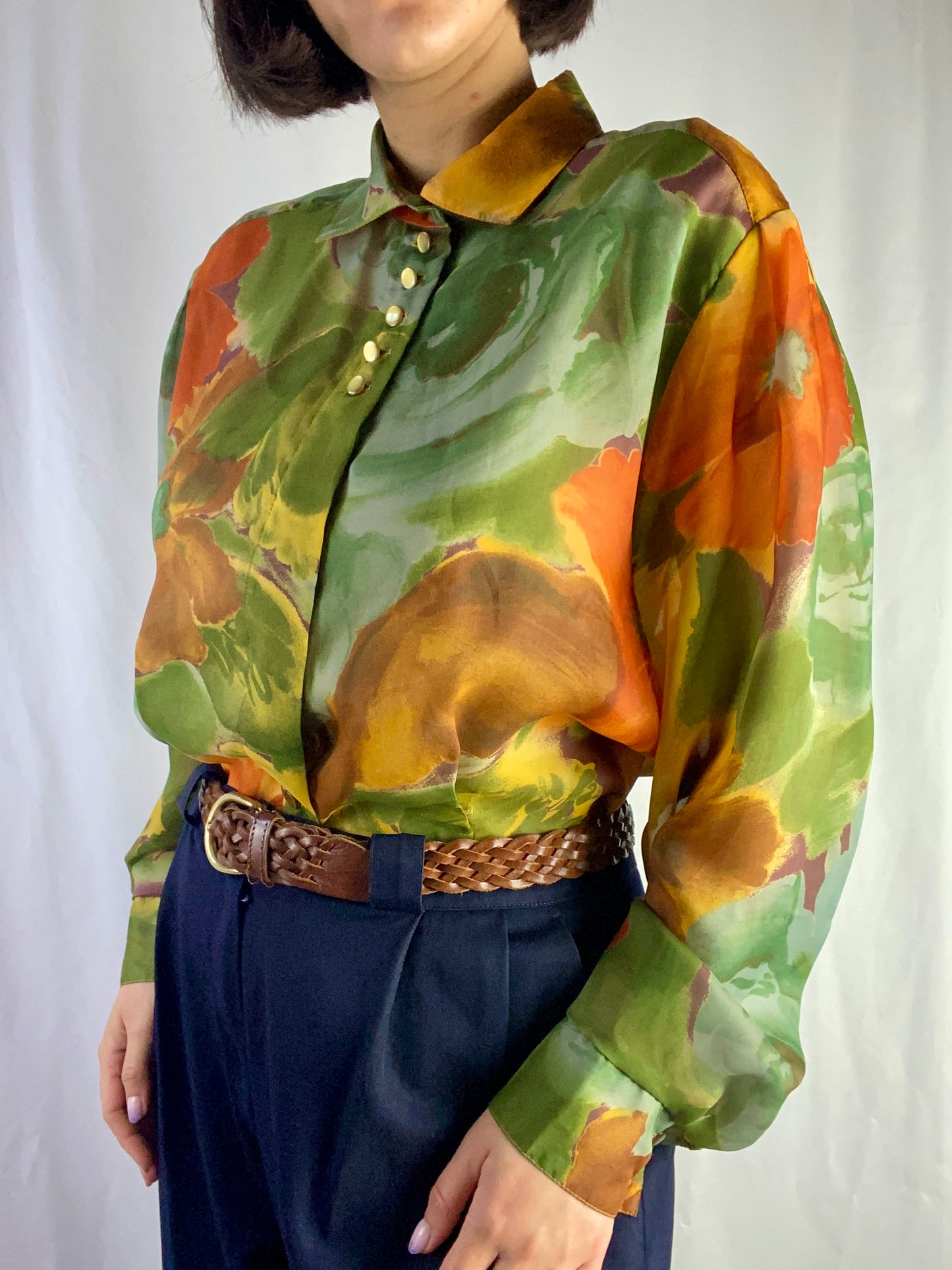 Camicia in crepe di organza - TG. 44/46