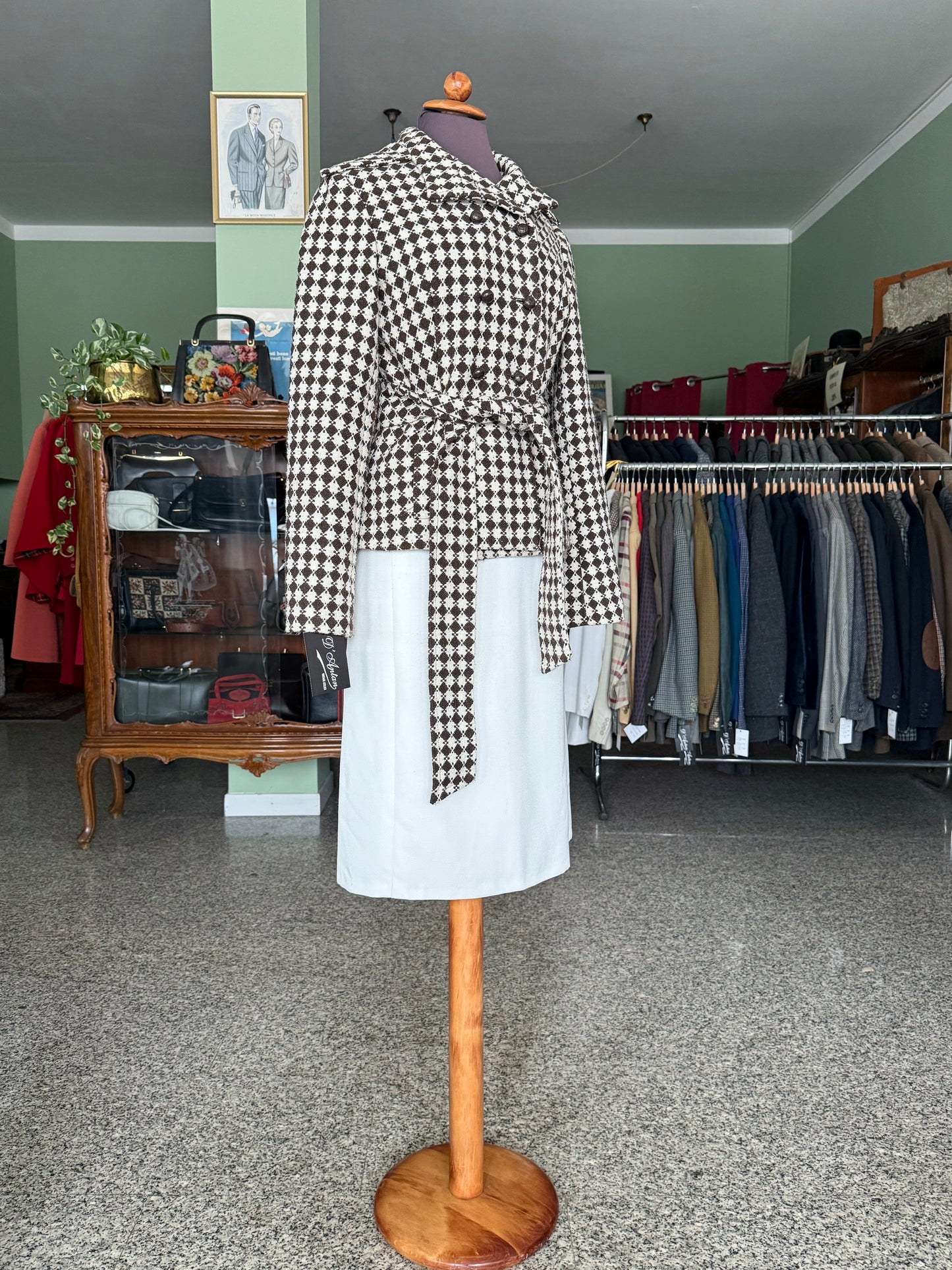 Giacca anni ‘60 con cintura - TG. 40