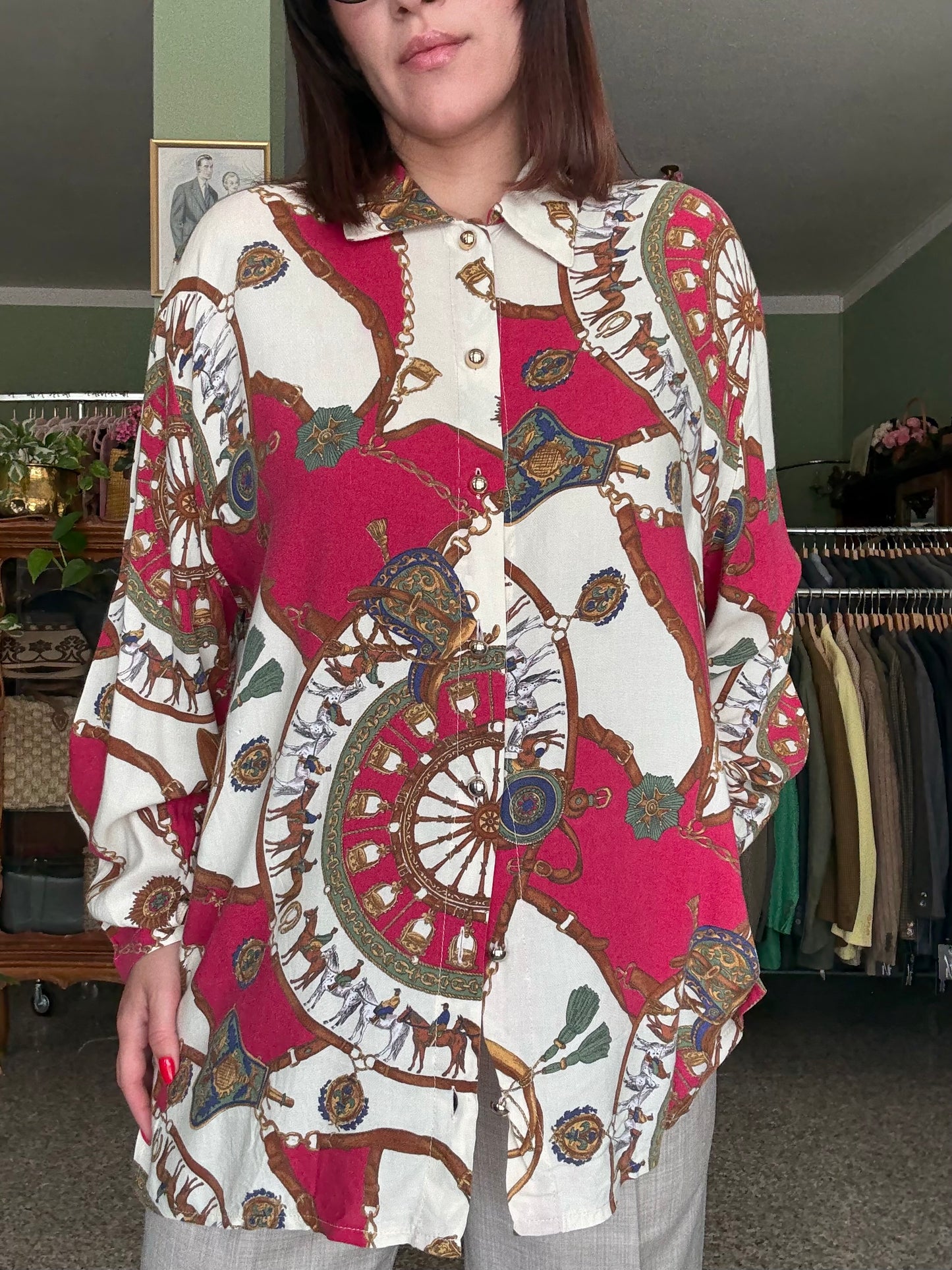 Camicia anni ‘80 barocca - TG. 48/50