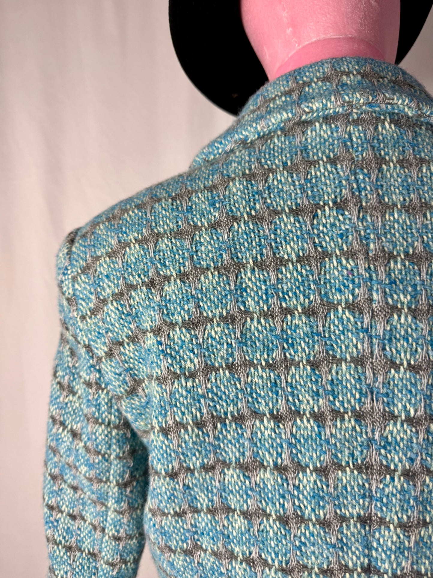 Giacca turchese in tweed - TG. 42