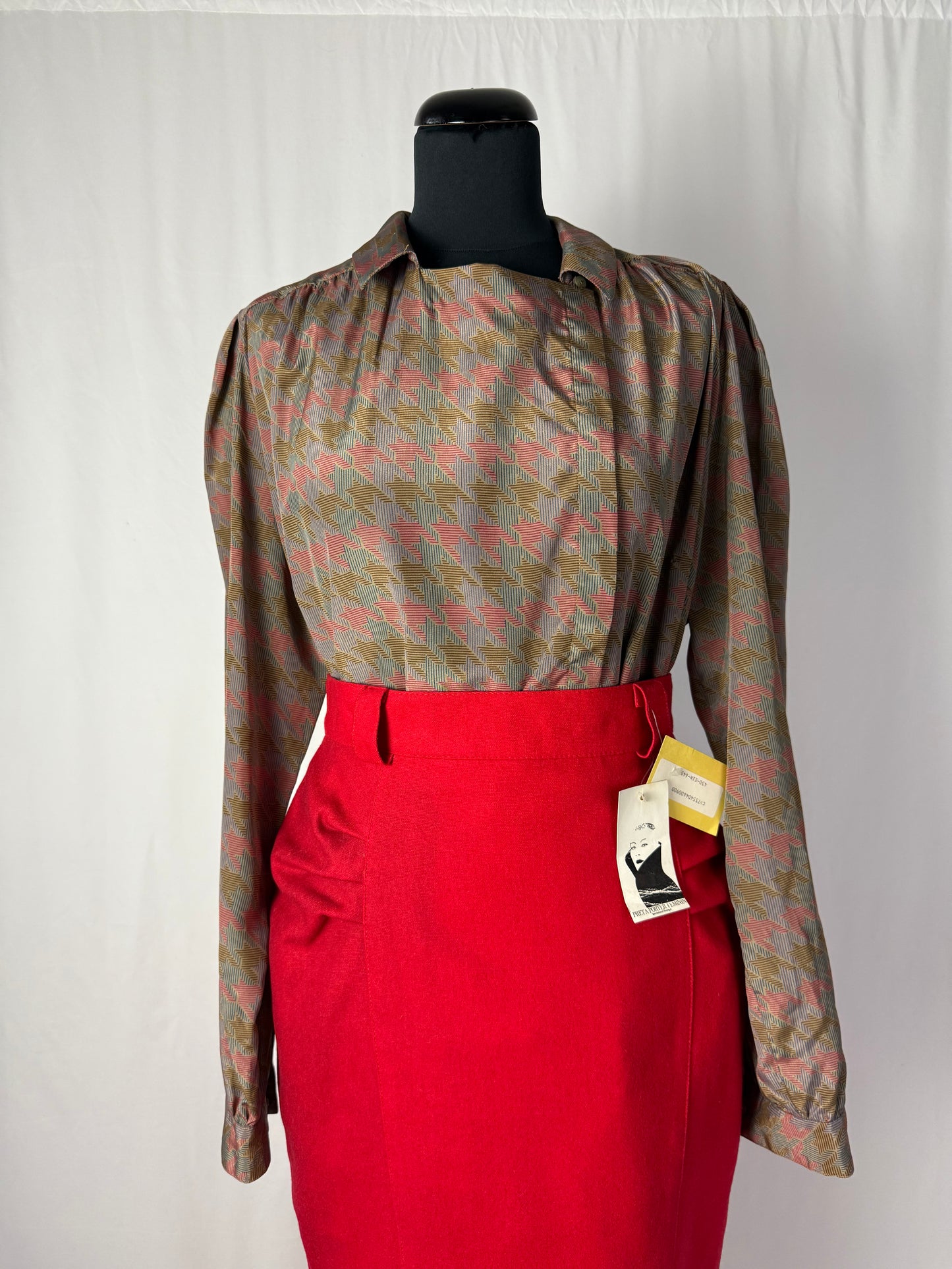 Camicia sartoriale con macro pied de poule - TG. 48/50