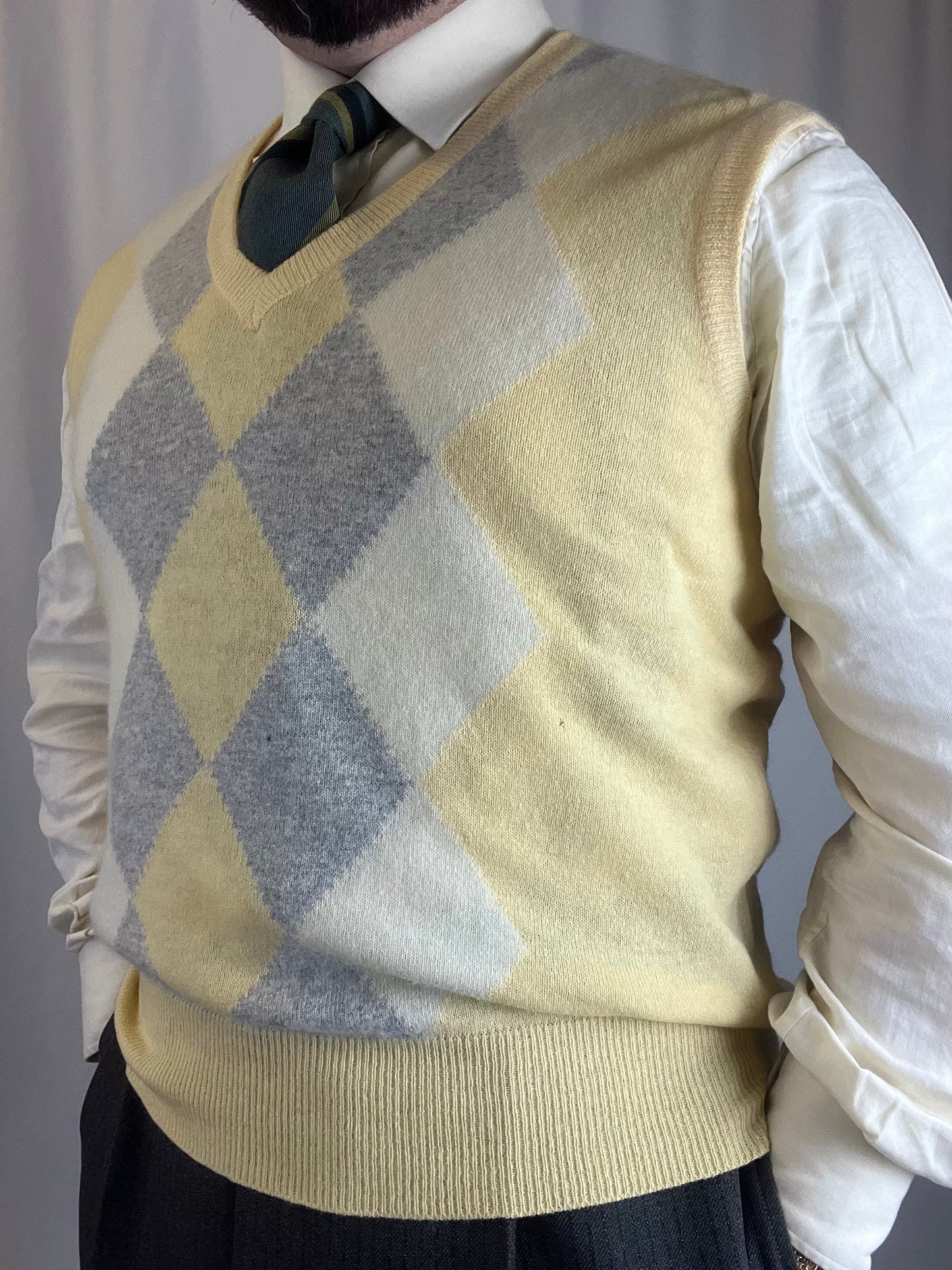 Gilet in maglia anni ‘80 rombi